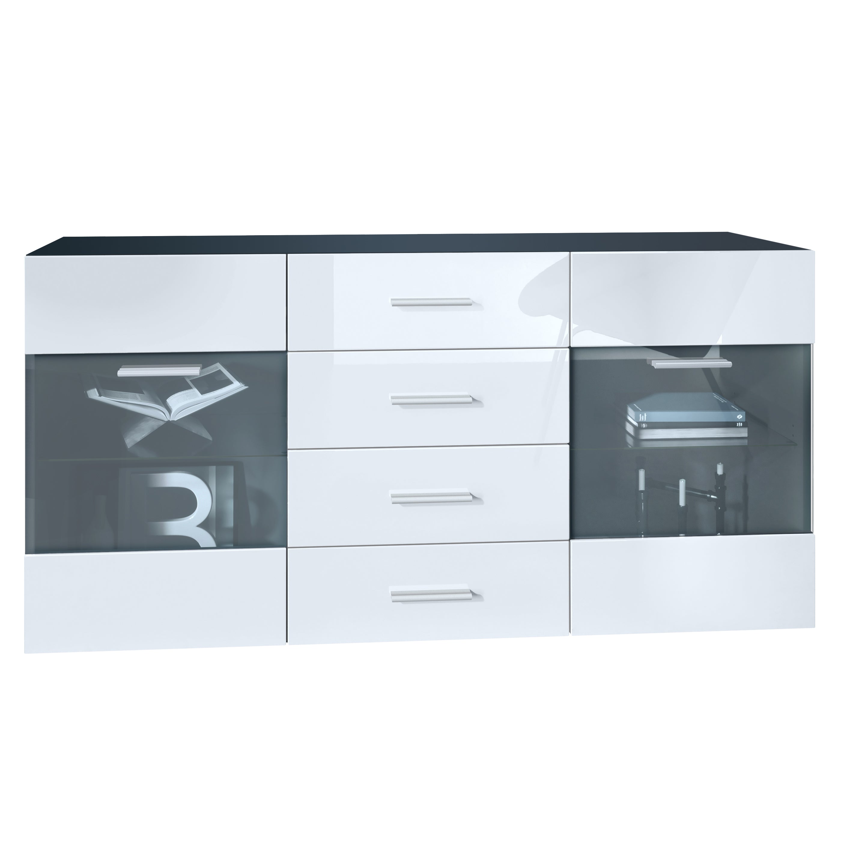 Sideboard Graz M1 - Korpus Schwarz matt