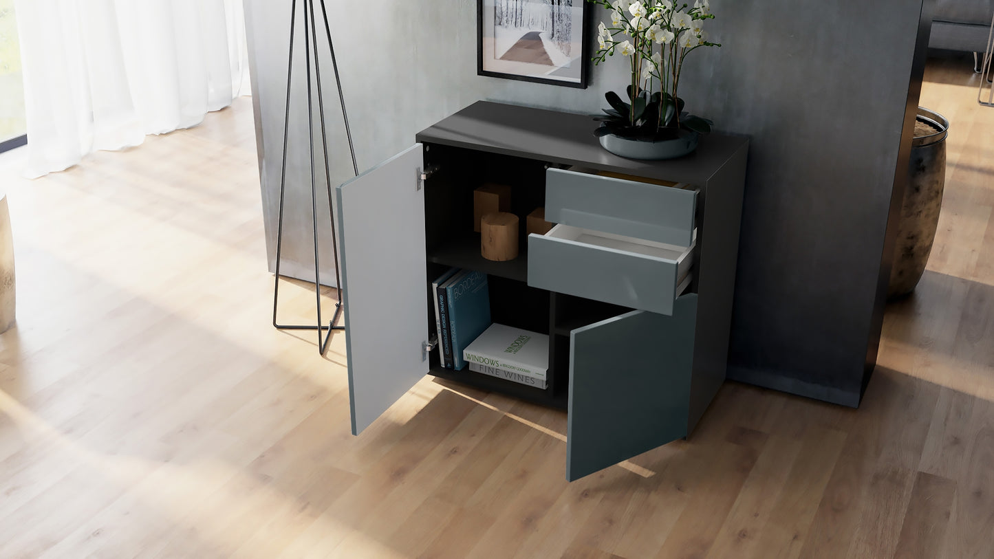 Milan M1 Kommode Korpus Schwarz