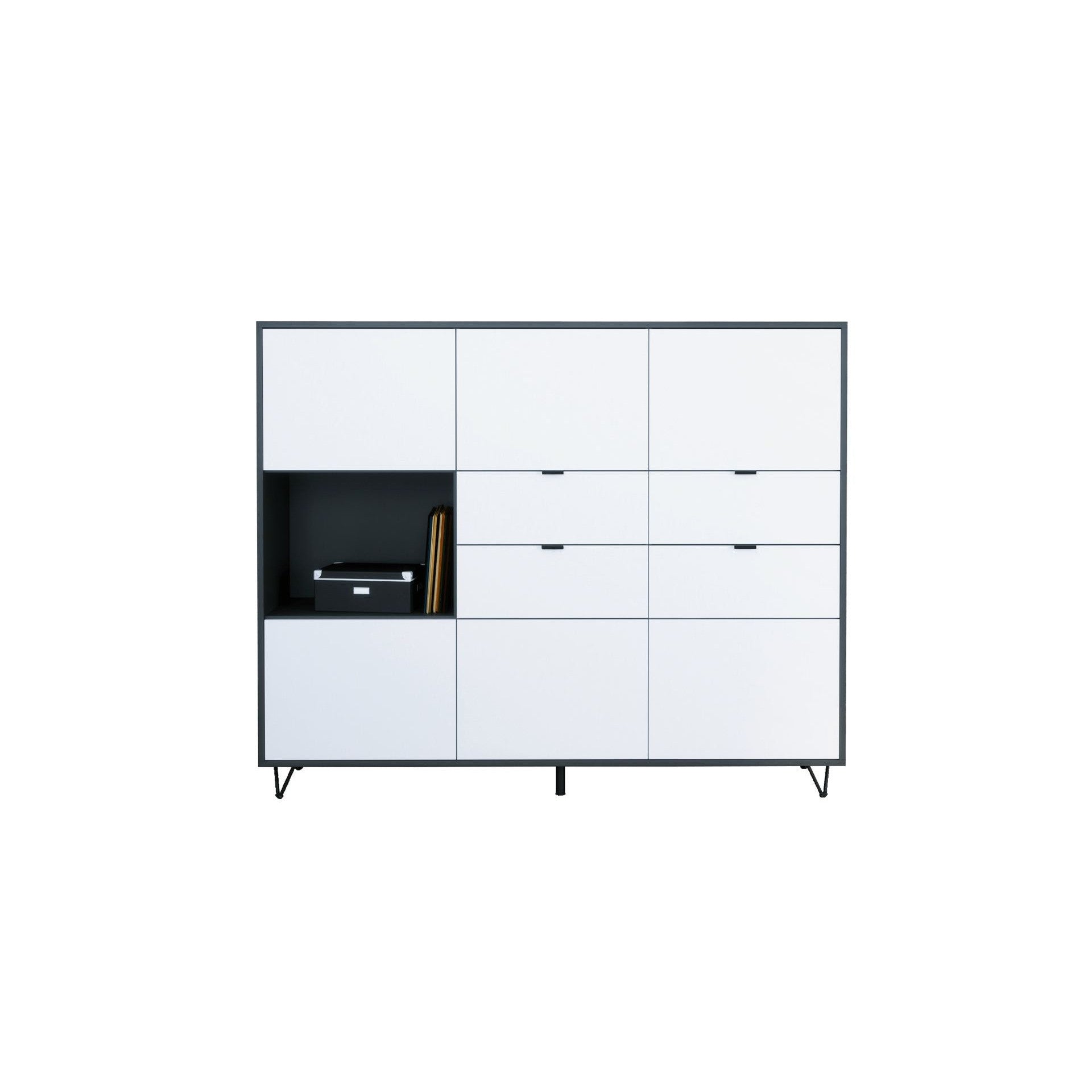 Highboard Mirallo M2 Korpus Anthrazit matt