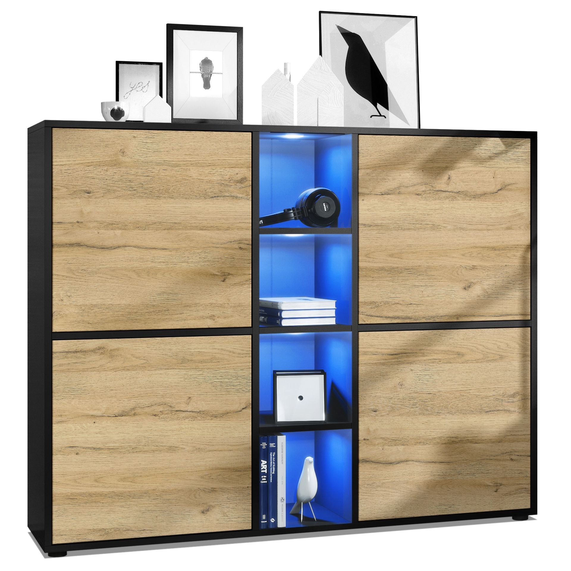 Mora Highboard M3 Korpus Schwarz
