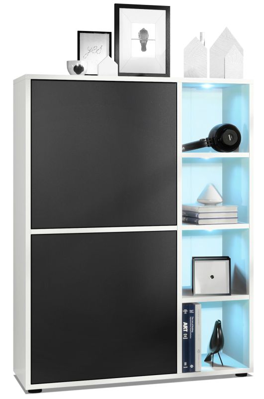 Mora Highboard Korpus Weiß