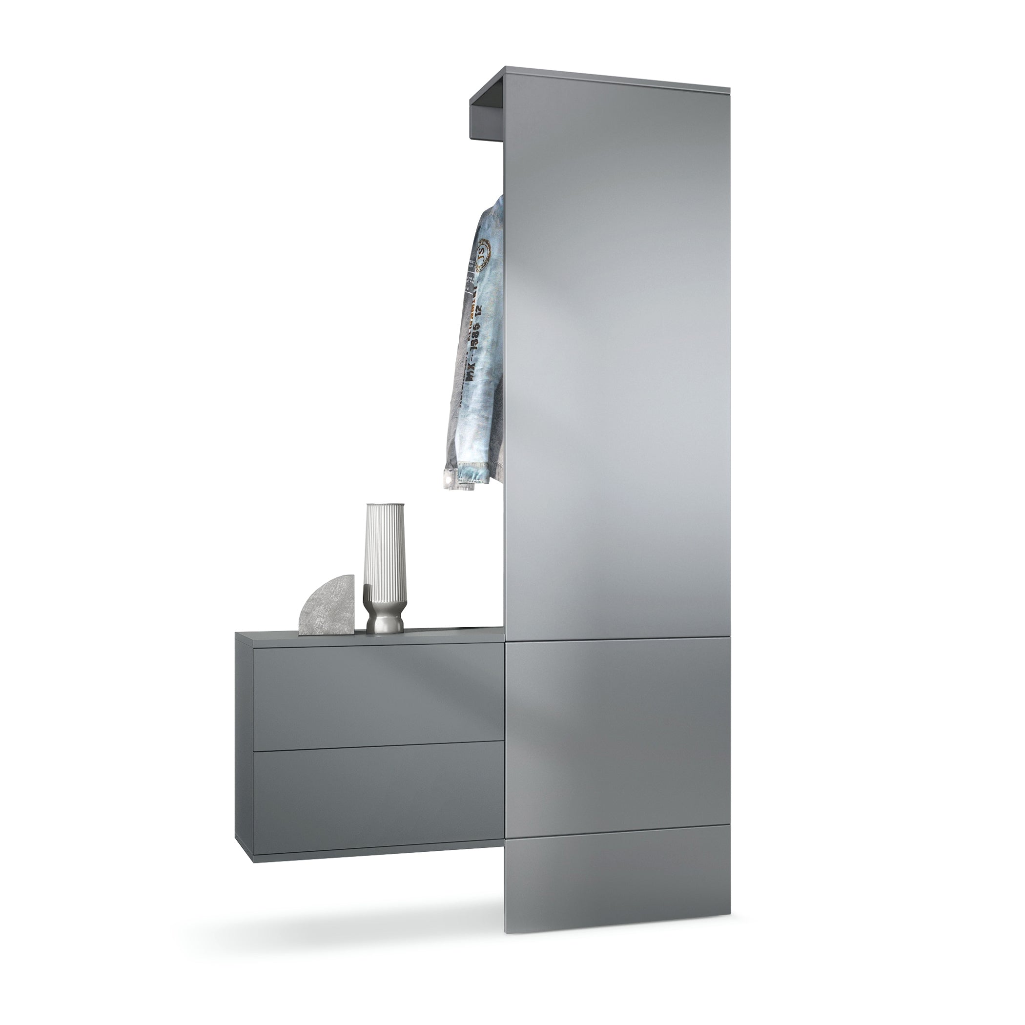 Lulea Garderobe Set 2 Korpus Anthrazit