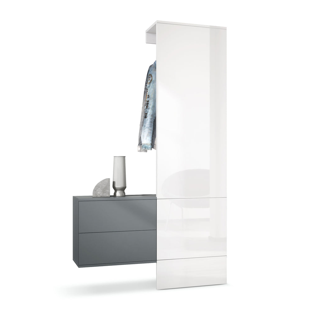 Lulea Garderobe Set 2 Korpus Anthrazit