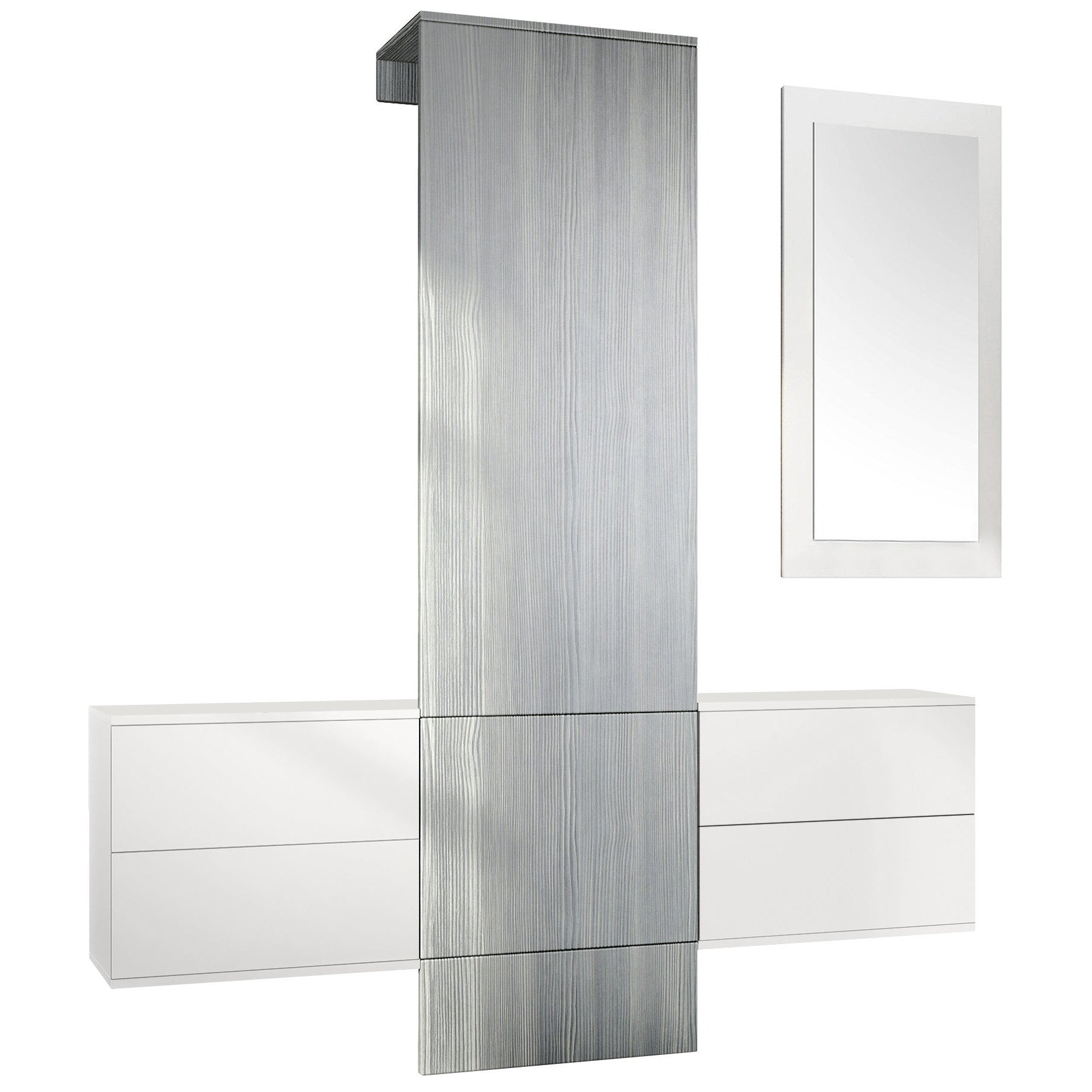 Lulea Garderobe Set 3 Korpus Weiß