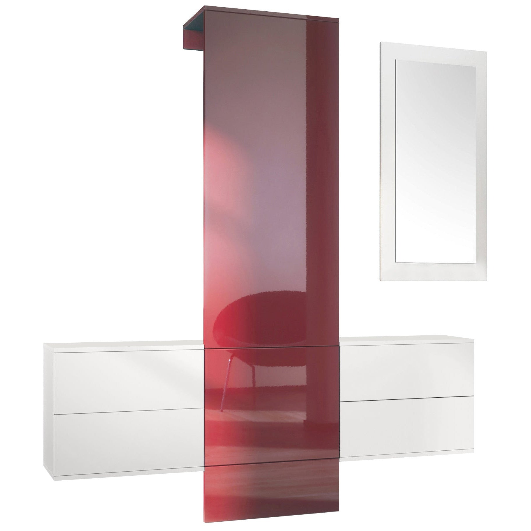 Lulea Garderobe Set 3 Korpus Weiß