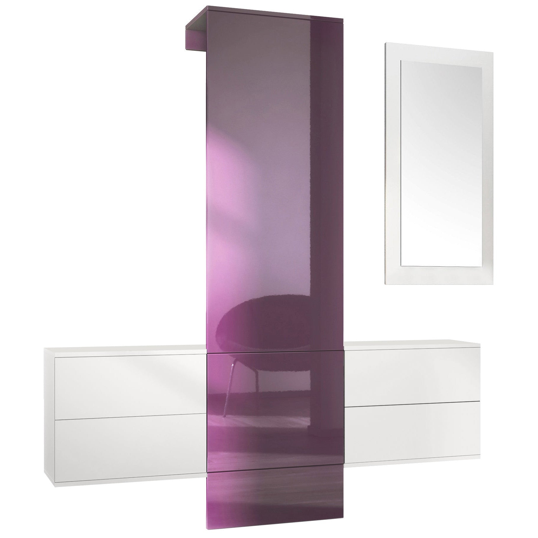 Lulea Garderobe Set 3 Korpus Weiß