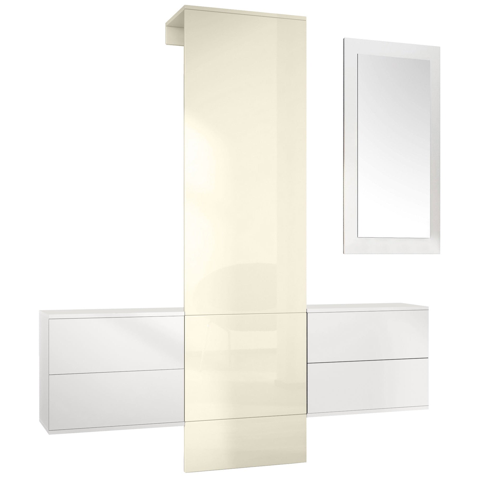 Lulea Garderobe Set 3 Korpus Weiß