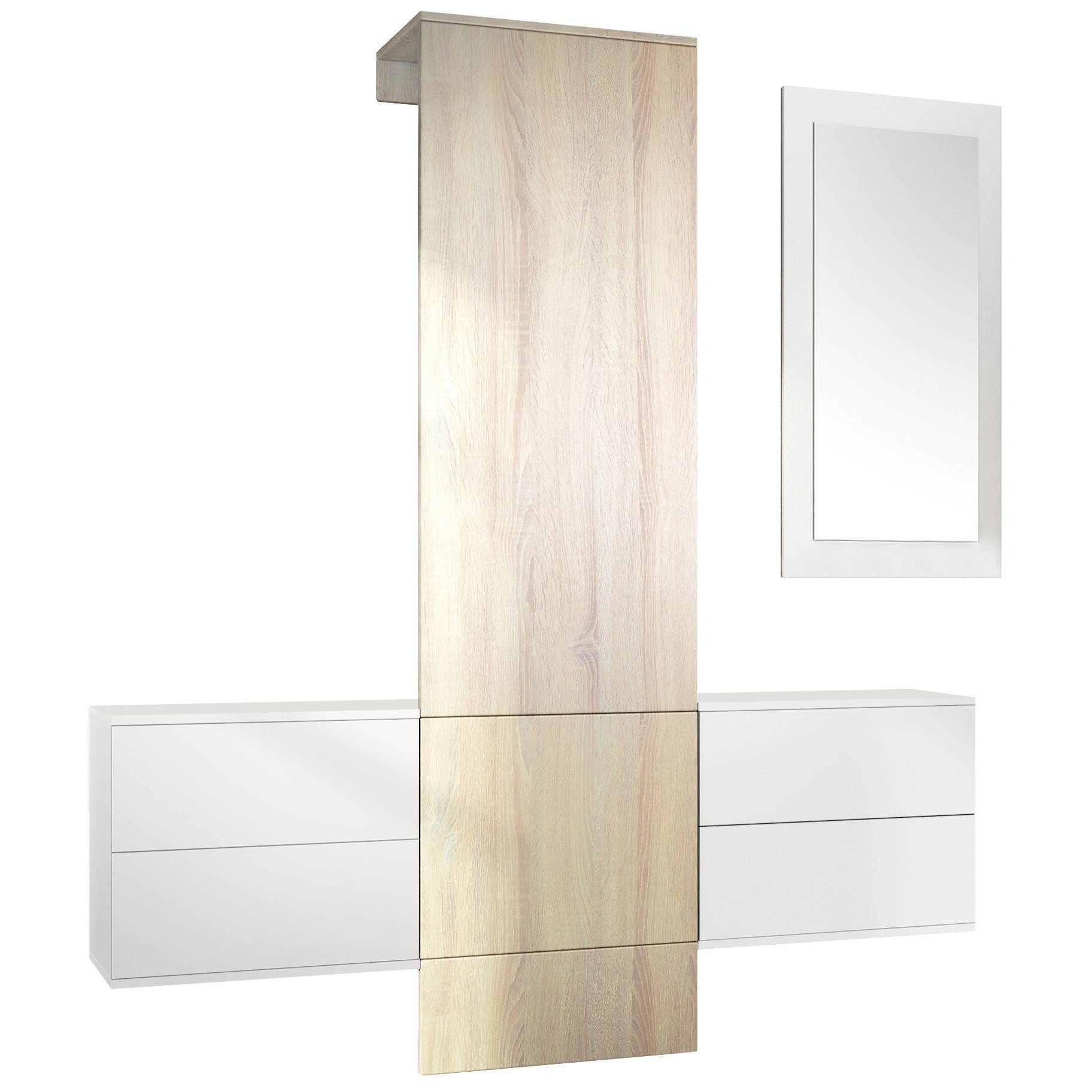 Lulea Garderobe Set 3 Korpus Weiß