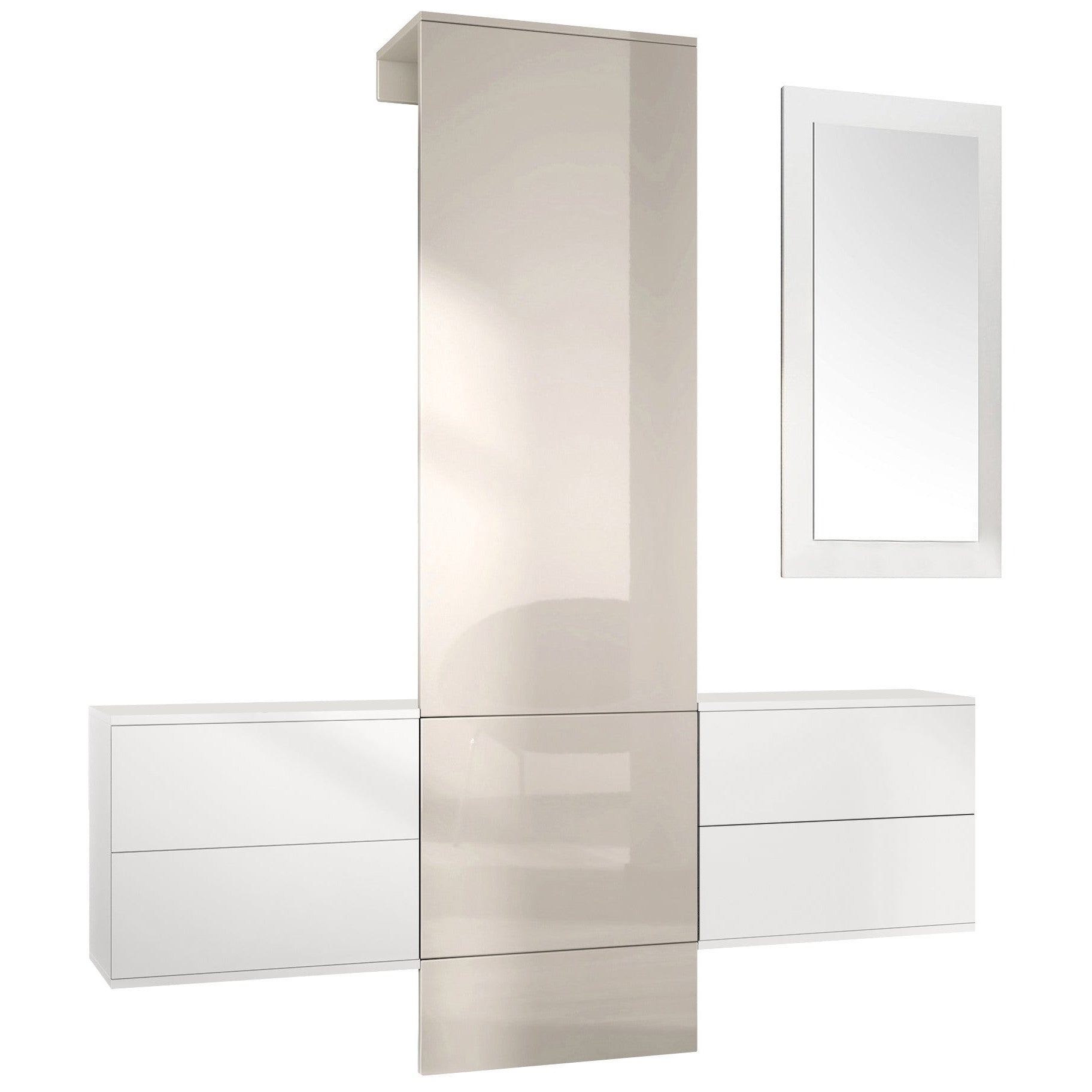 Lulea Garderobe Set 3 Korpus Weiß