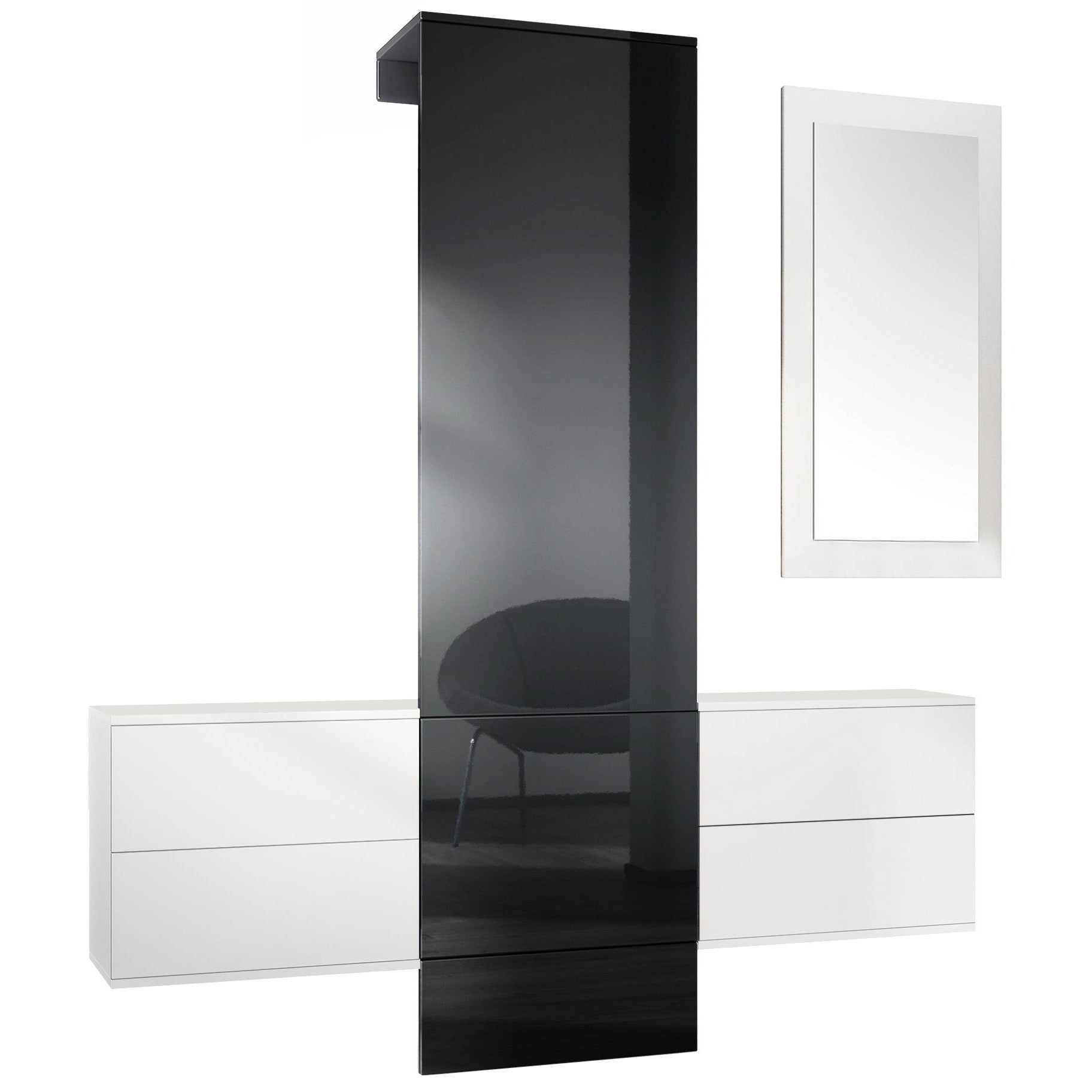 Lulea Garderobe Set 3 Korpus Weiß