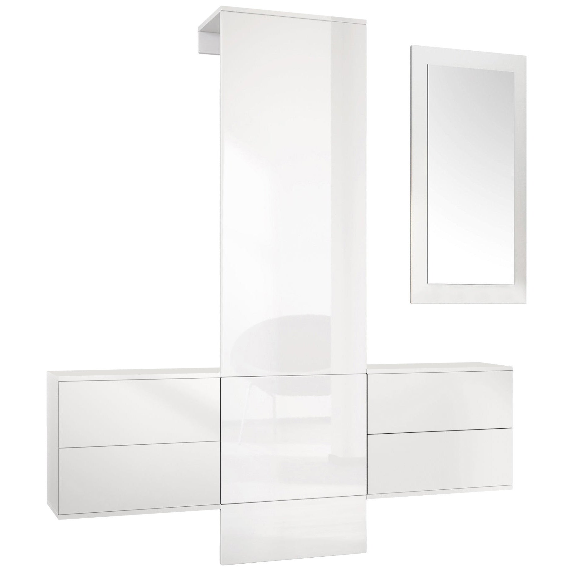 Lulea Garderobe Set 3 Korpus Weiß