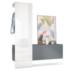 Lulea Garderobe Set 4 Korpus Anthrazit