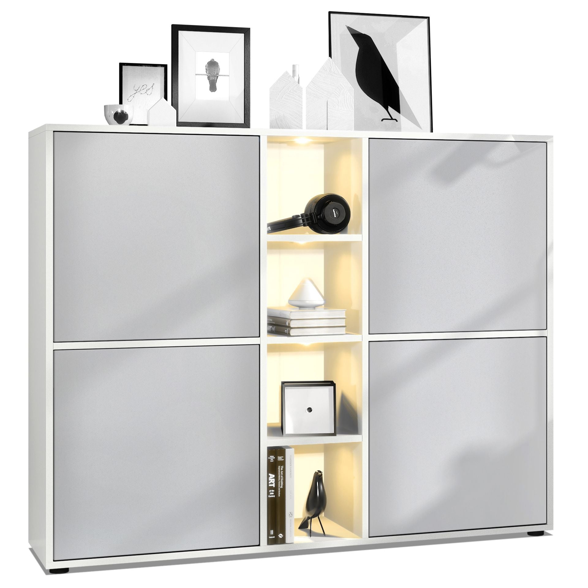 Mora Highboard M3 Korpus Weiß