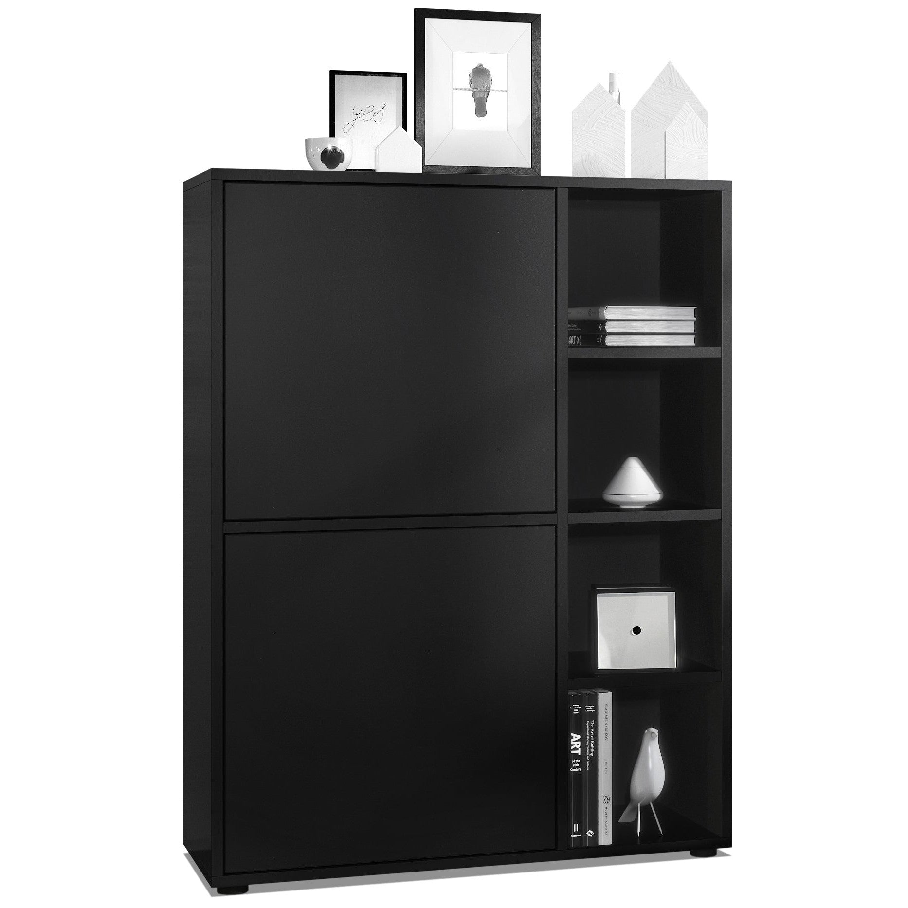 Mora Highboard Korpus Weiß