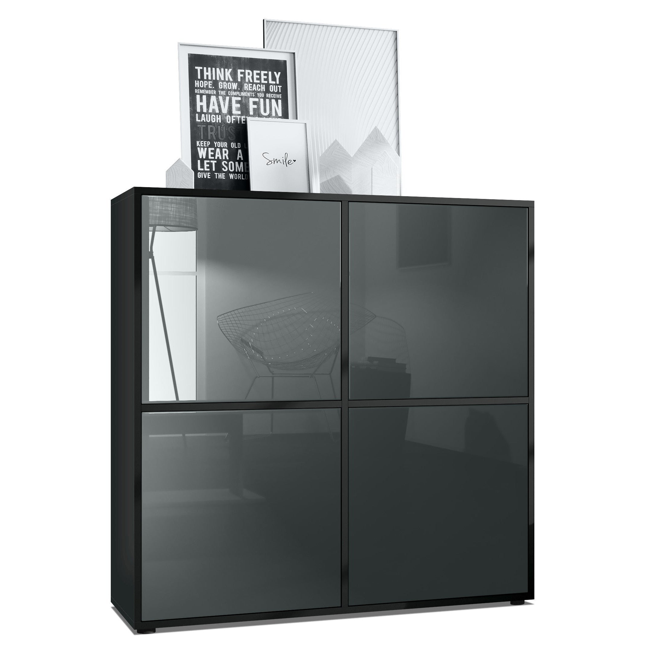Mora M2 Highboard Korpus Schwarz