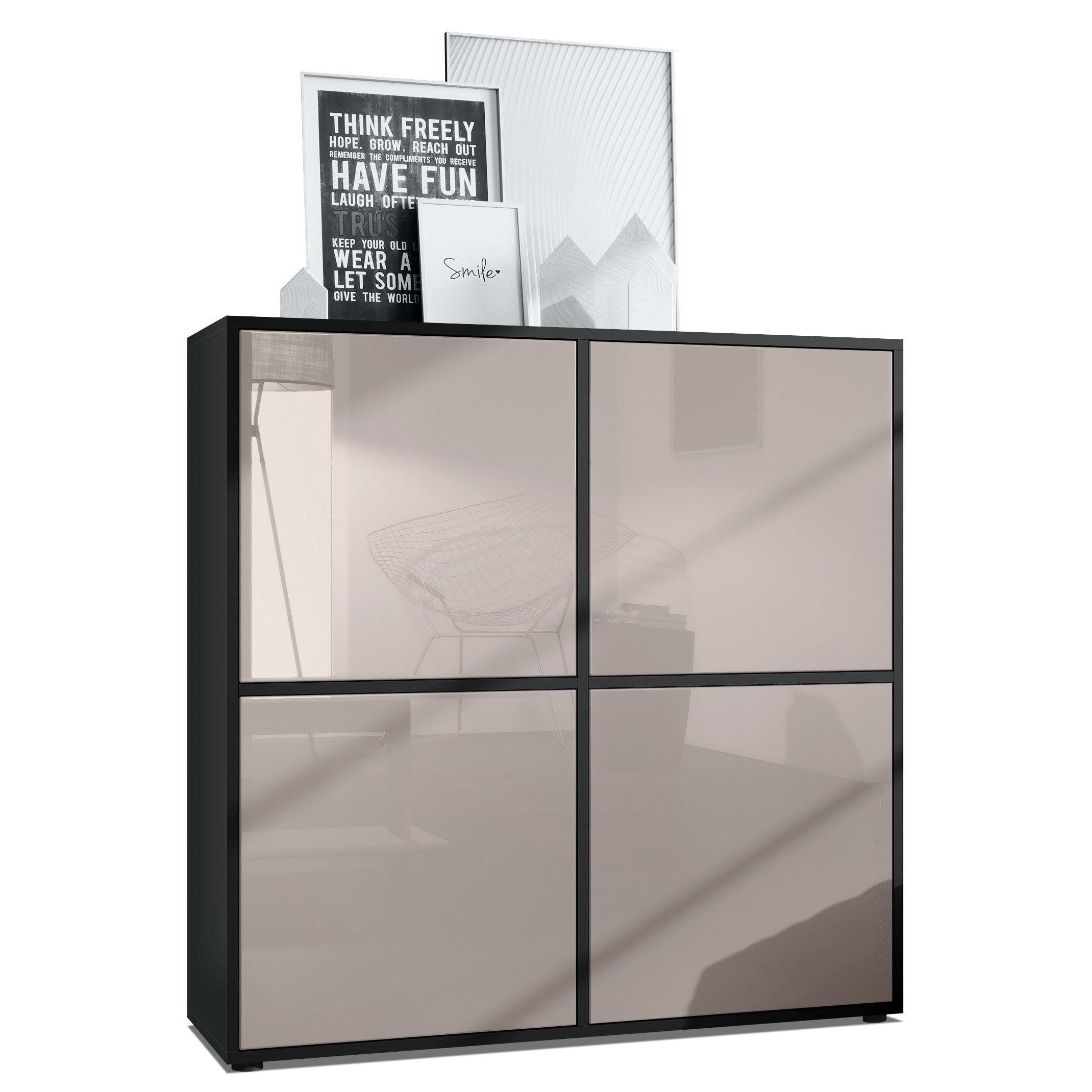 Mora M2 Highboard Korpus Schwarz