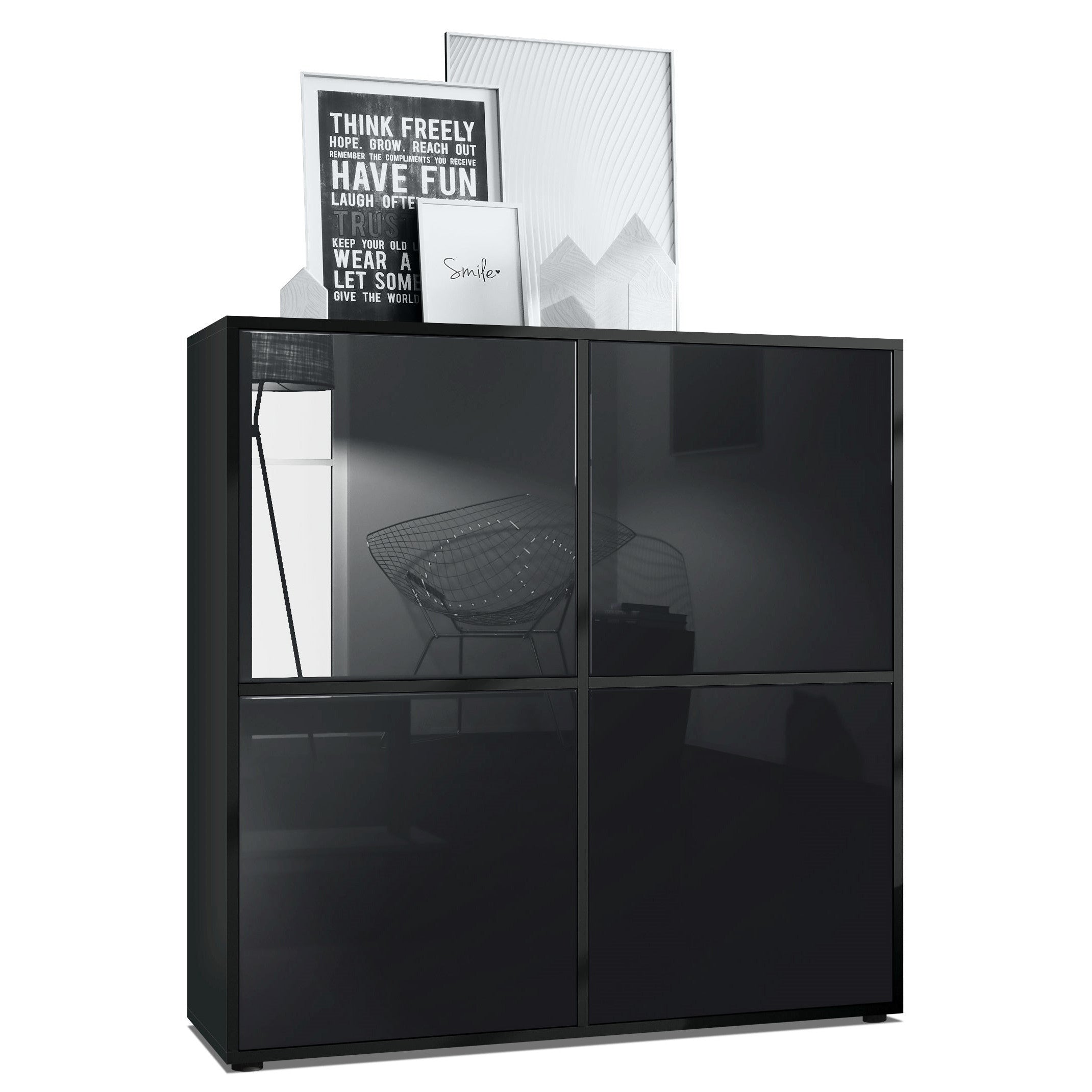 Mora M2 Highboard Korpus Schwarz