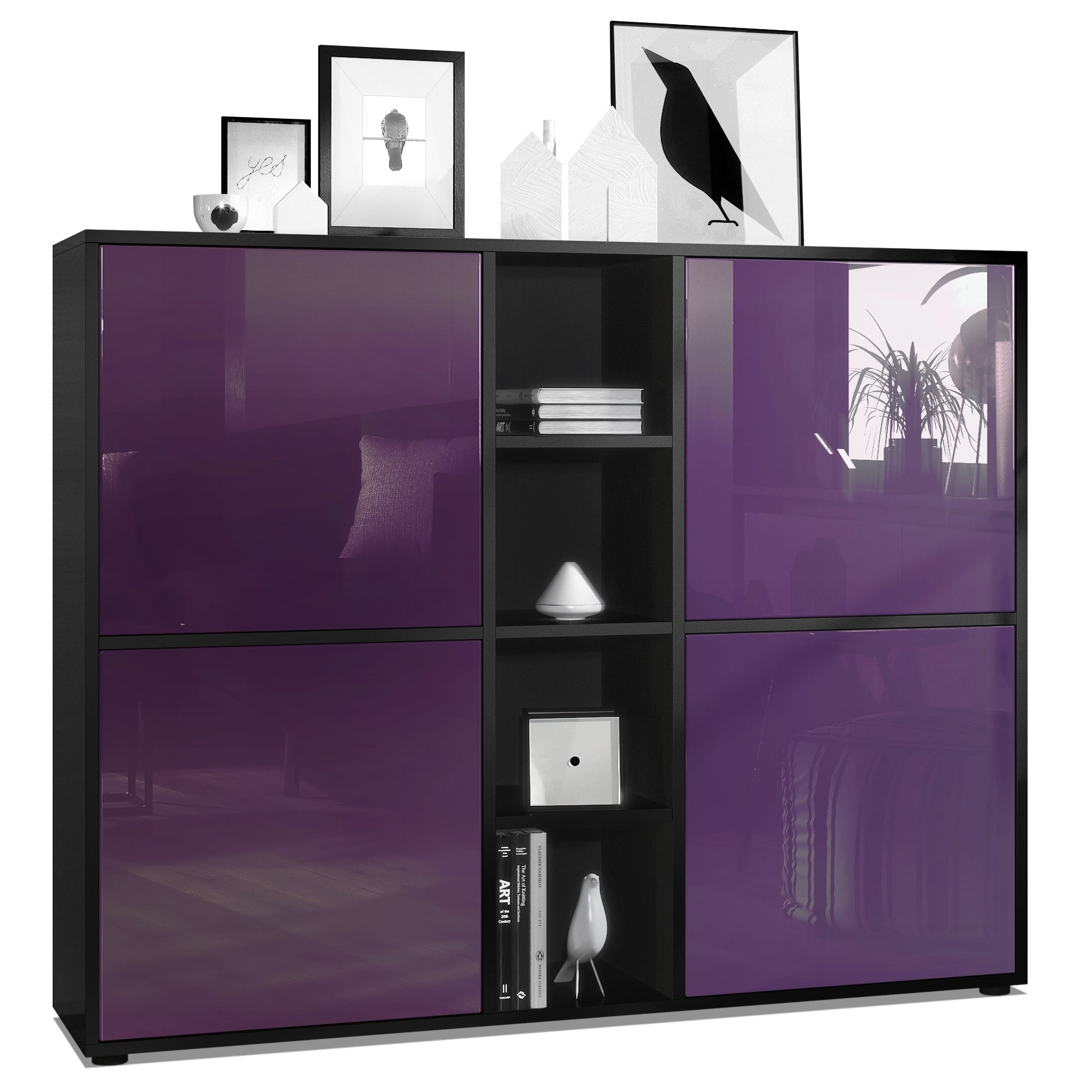 Mora Highboard M3 Korpus Schwarz