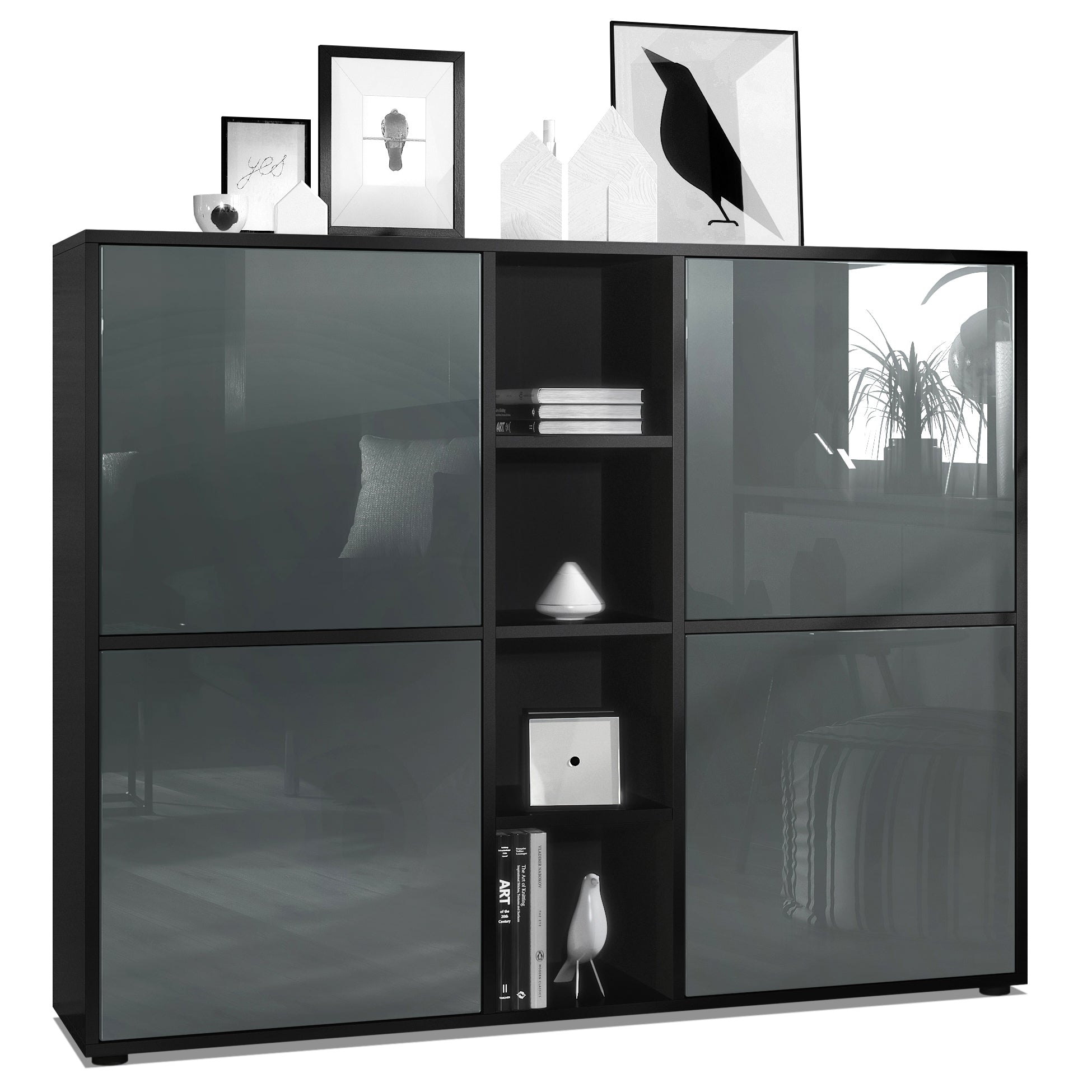 Mora Highboard M3 Korpus Schwarz
