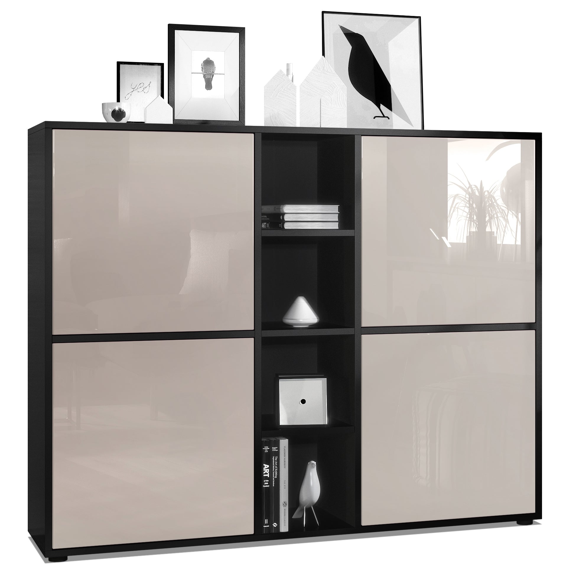 Mora Highboard M3 Korpus Schwarz