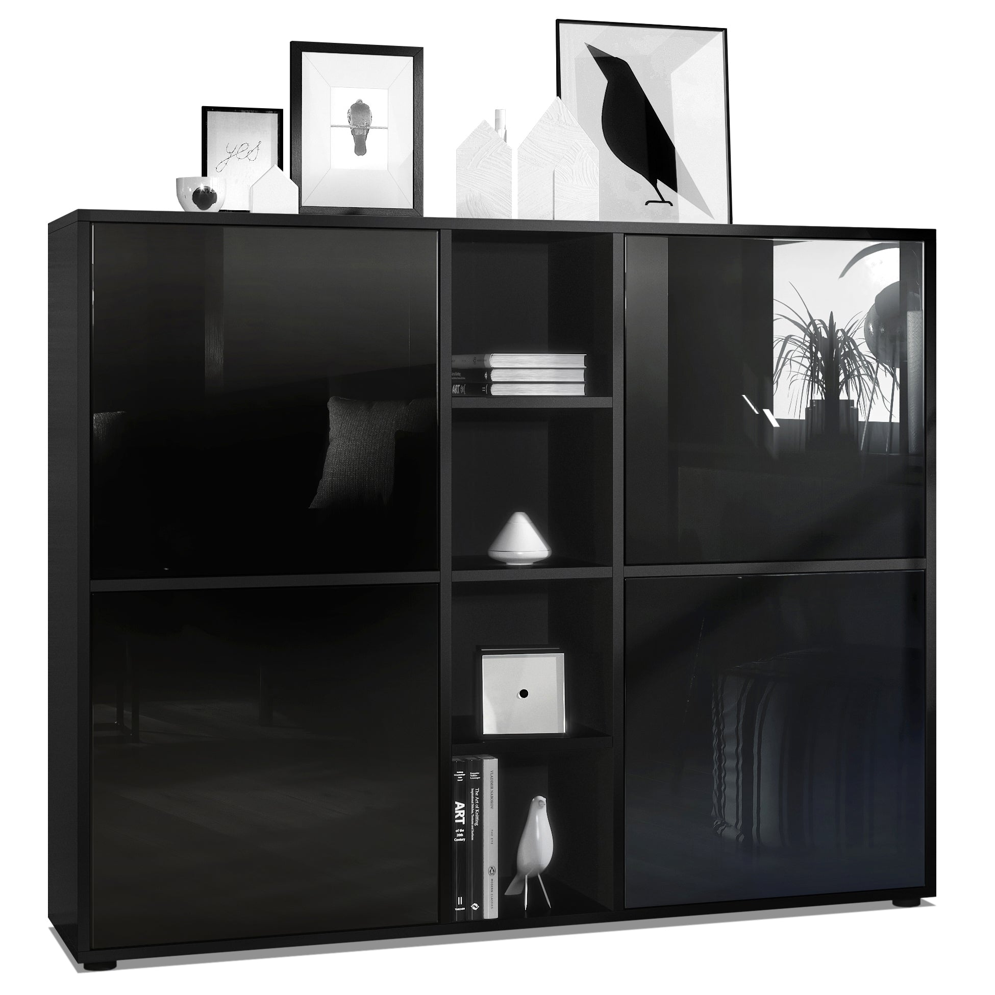 Mora Highboard M3 Korpus Schwarz