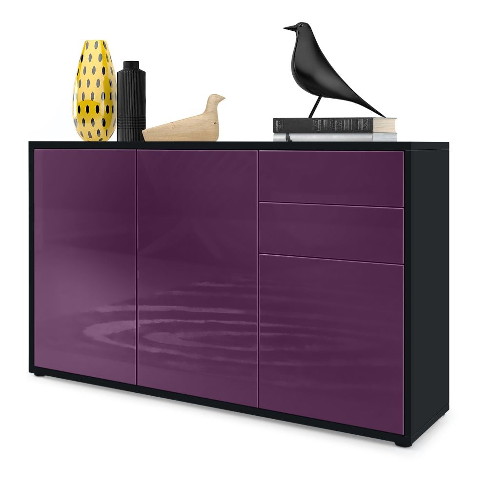 Milan M3 Kommode Korpus Schwarz