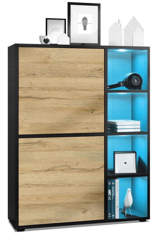Mora Highboard Korpus Schwarz