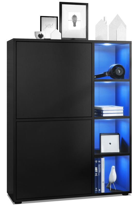 Mora Highboard Korpus Schwarz