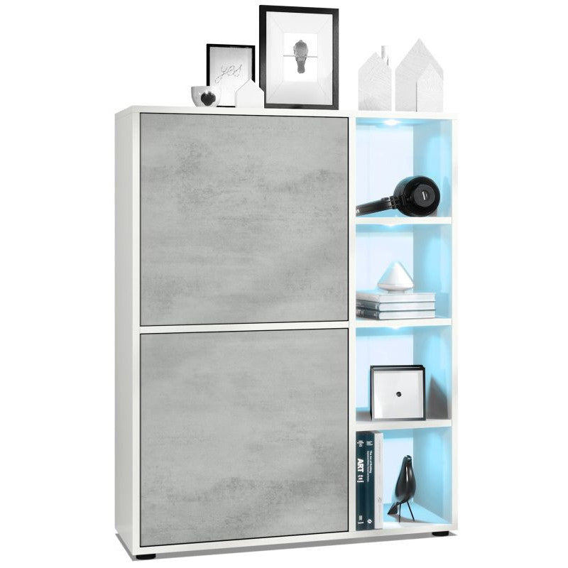 Mora Highboard Korpus Weiß