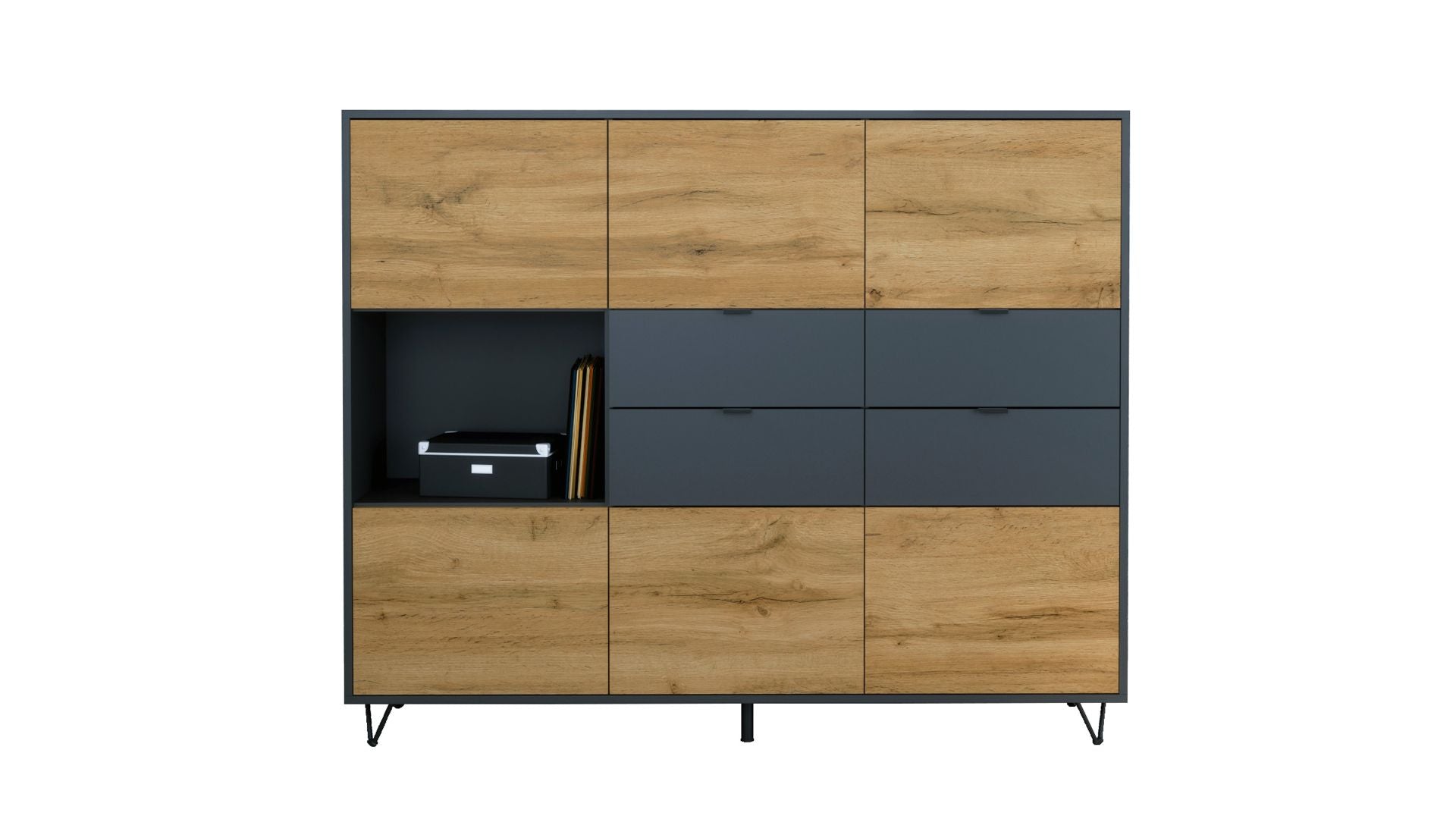 Highboard Mirallo M2 Korpus Anthrazit matt