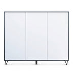 Highboard Elisa M2 - Korpus Anthrazit matt – Weiß matt