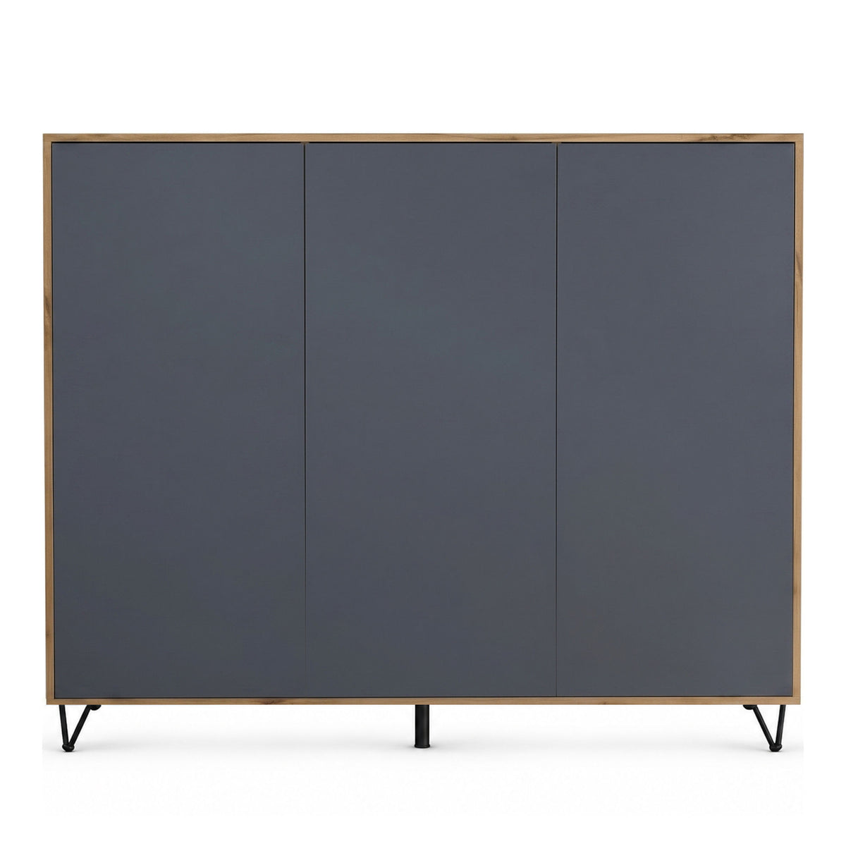 Highboard Elisa M2 - Korpus Eiche Evoke – Anthrazit matt