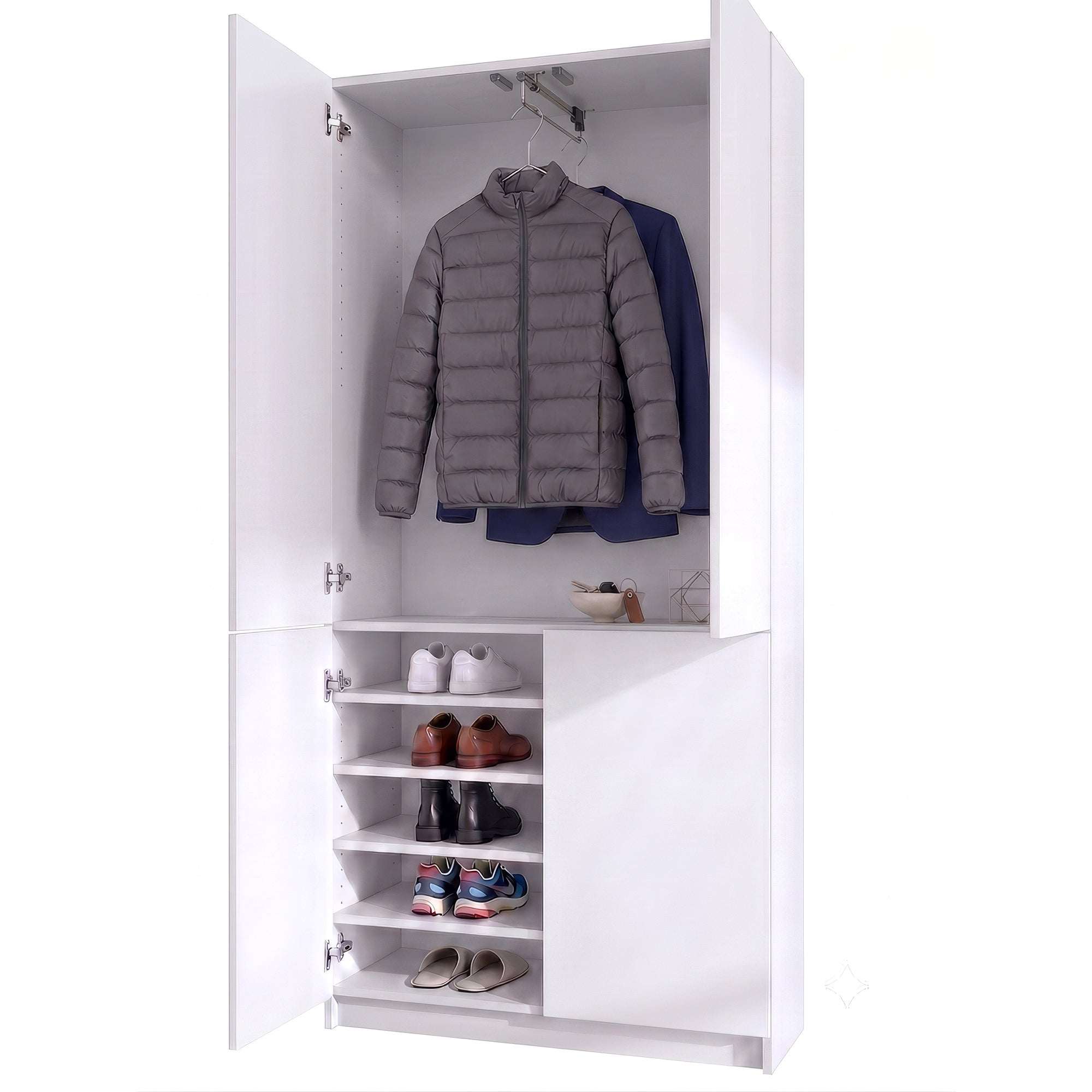 Flurschrank Elona M1 - Korpus Weiß matt