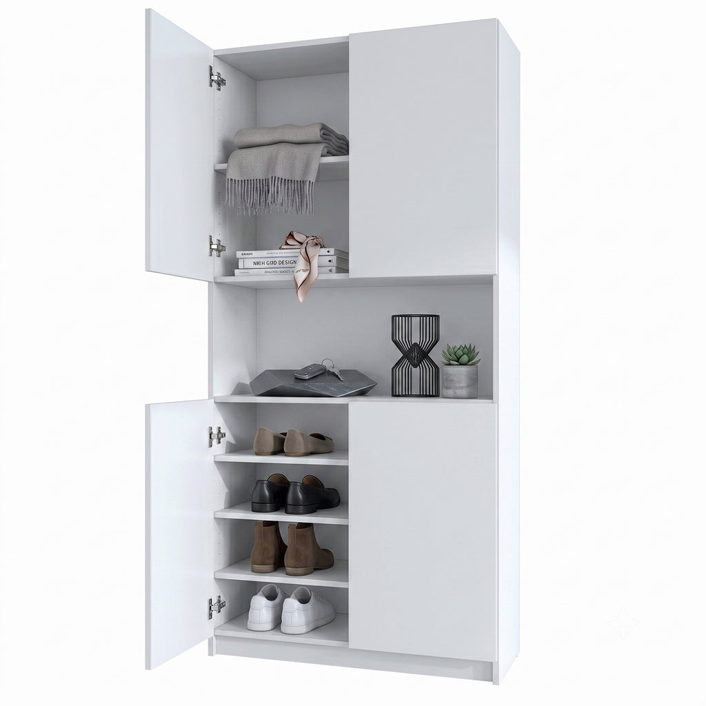 Flurschrank Elona M2 - Korpus Weiß matt