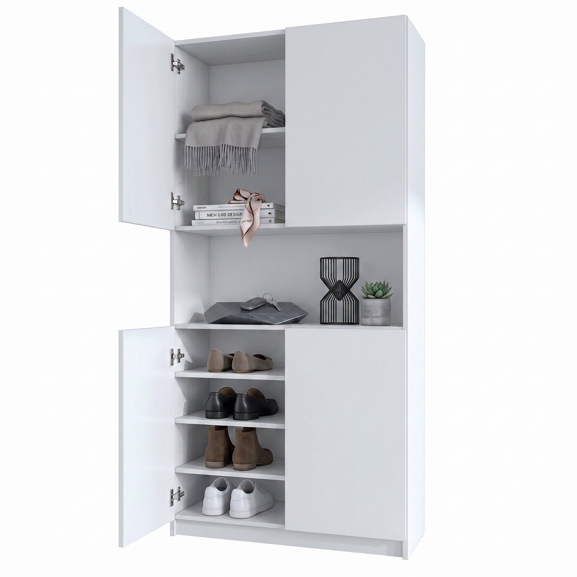 Flurschrank Elona M2 - Korpus Weiß matt