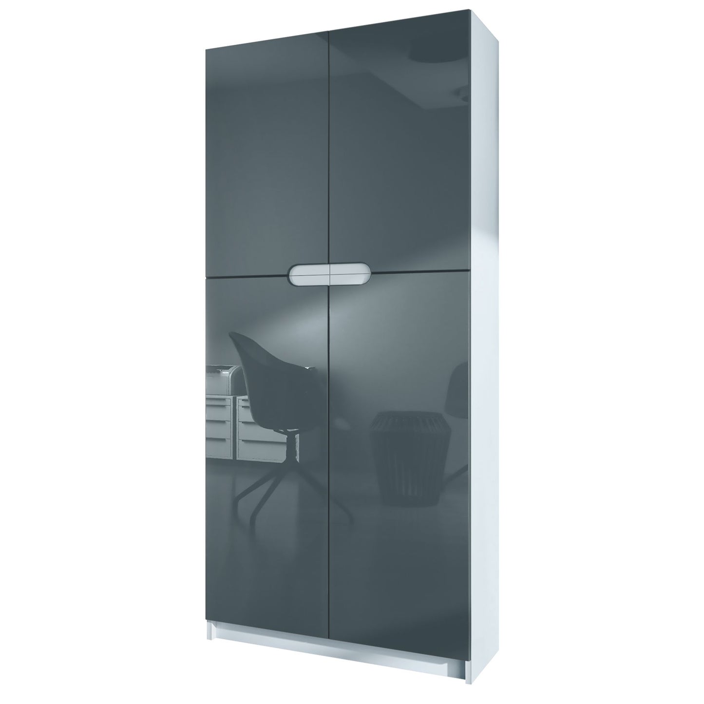 Büroschrank Locarno M1- Korpus Weiß matt