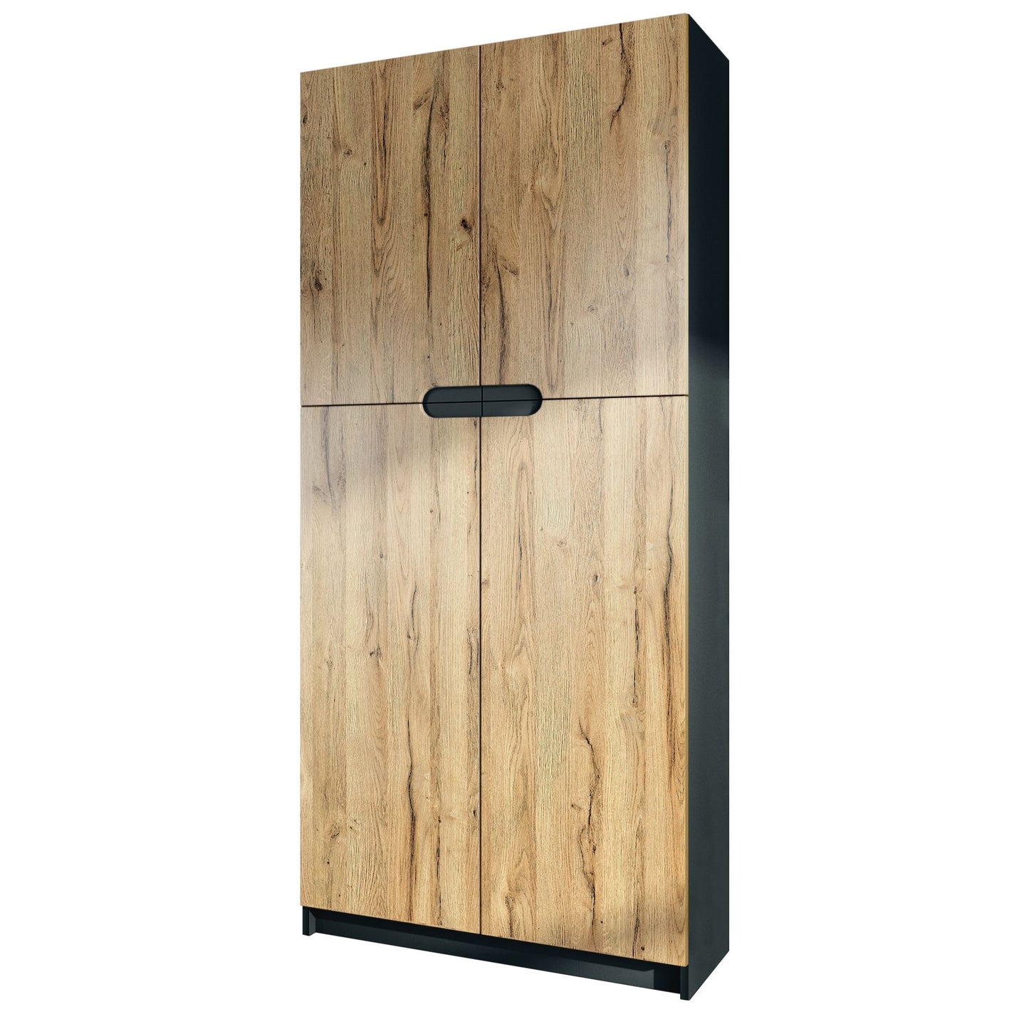 Büroschrank Locarno M1- Korpus Schwarz Matt