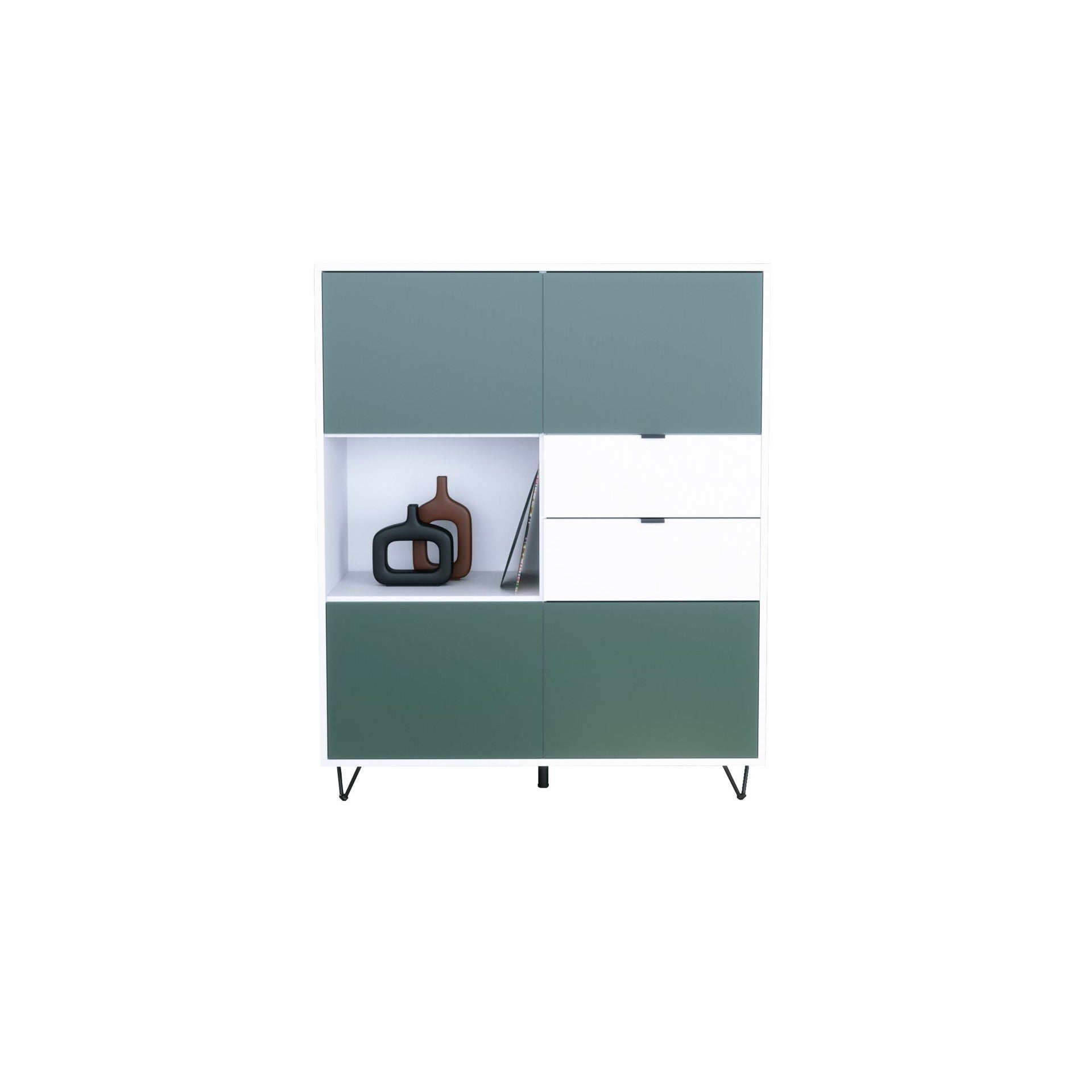 Highboard Mirano M1 Korpus Weiß matt