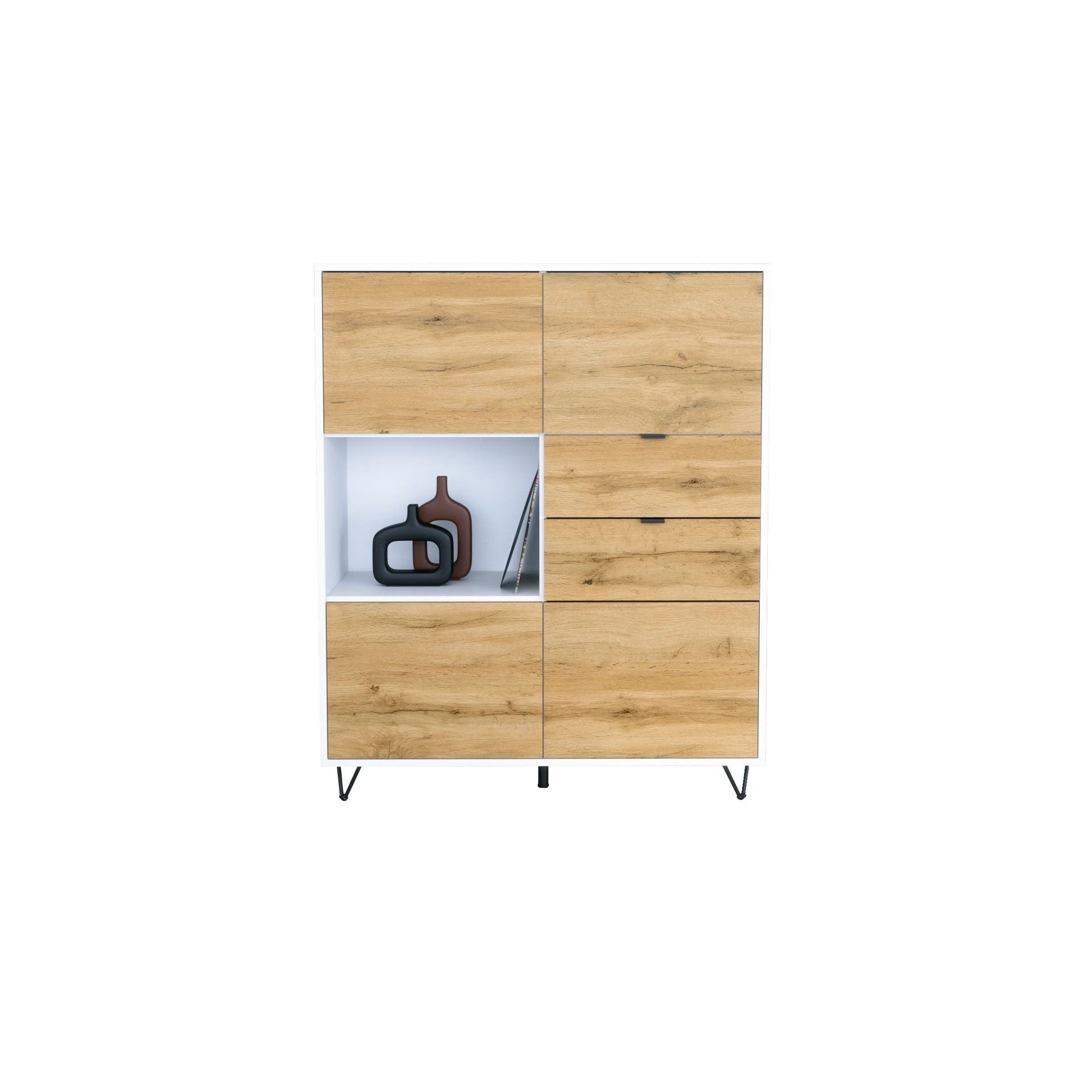 Highboard Mirano M1 Korpus Weiß matt