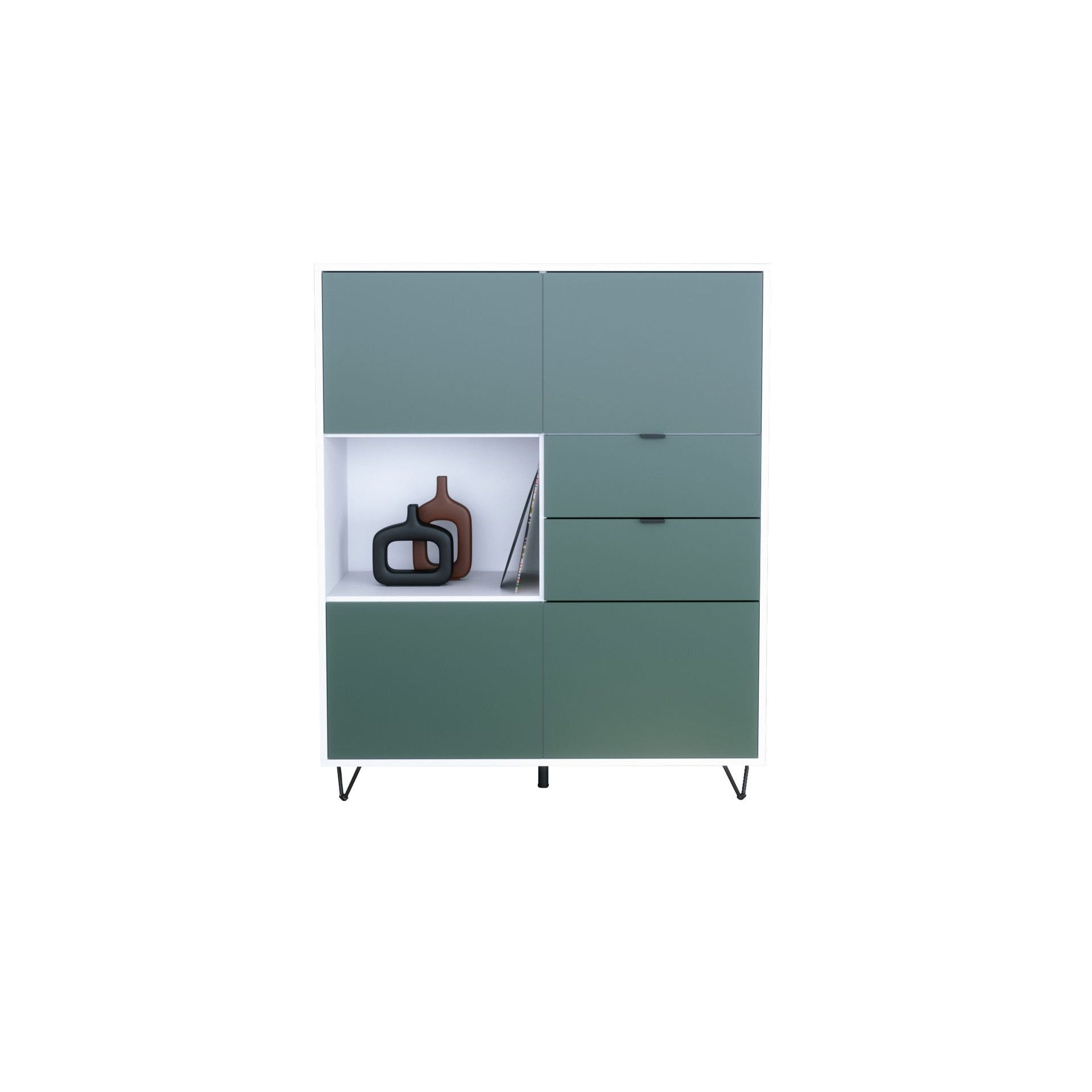 Highboard Mirano M1 Korpus Weiß matt