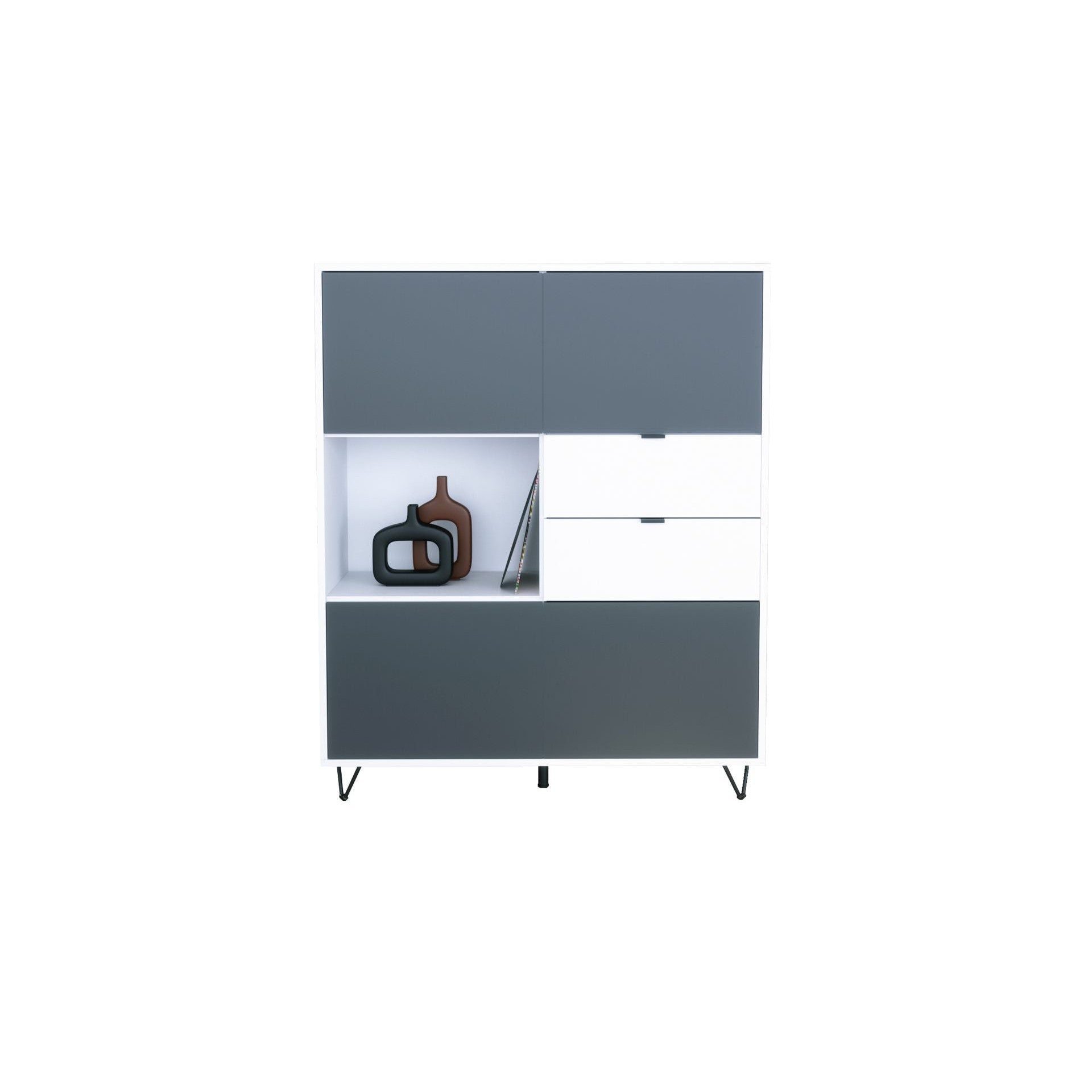 Highboard Mirano M1 Korpus Weiß matt