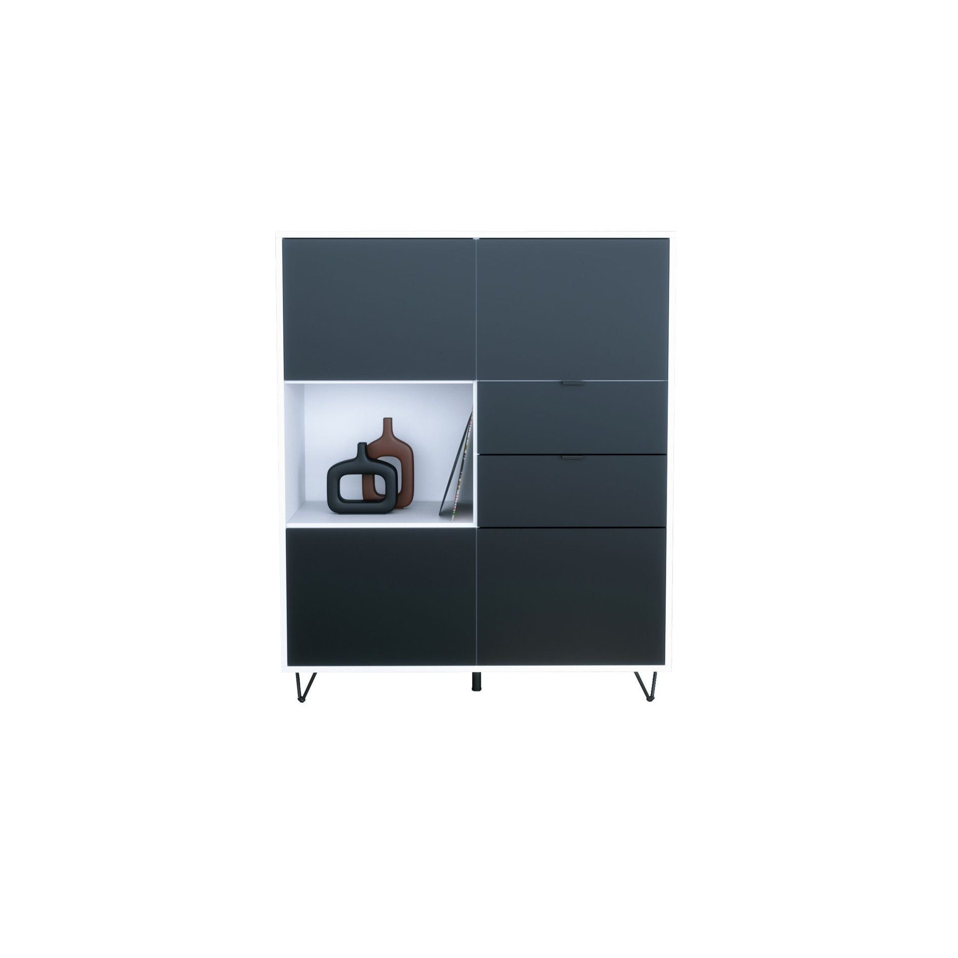 Highboard Mirano M1 Korpus Weiß matt