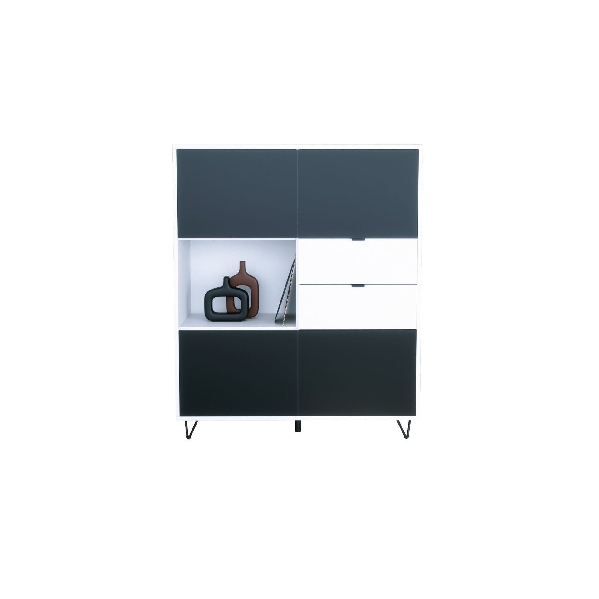 Highboard Mirano M1 Korpus Weiß matt