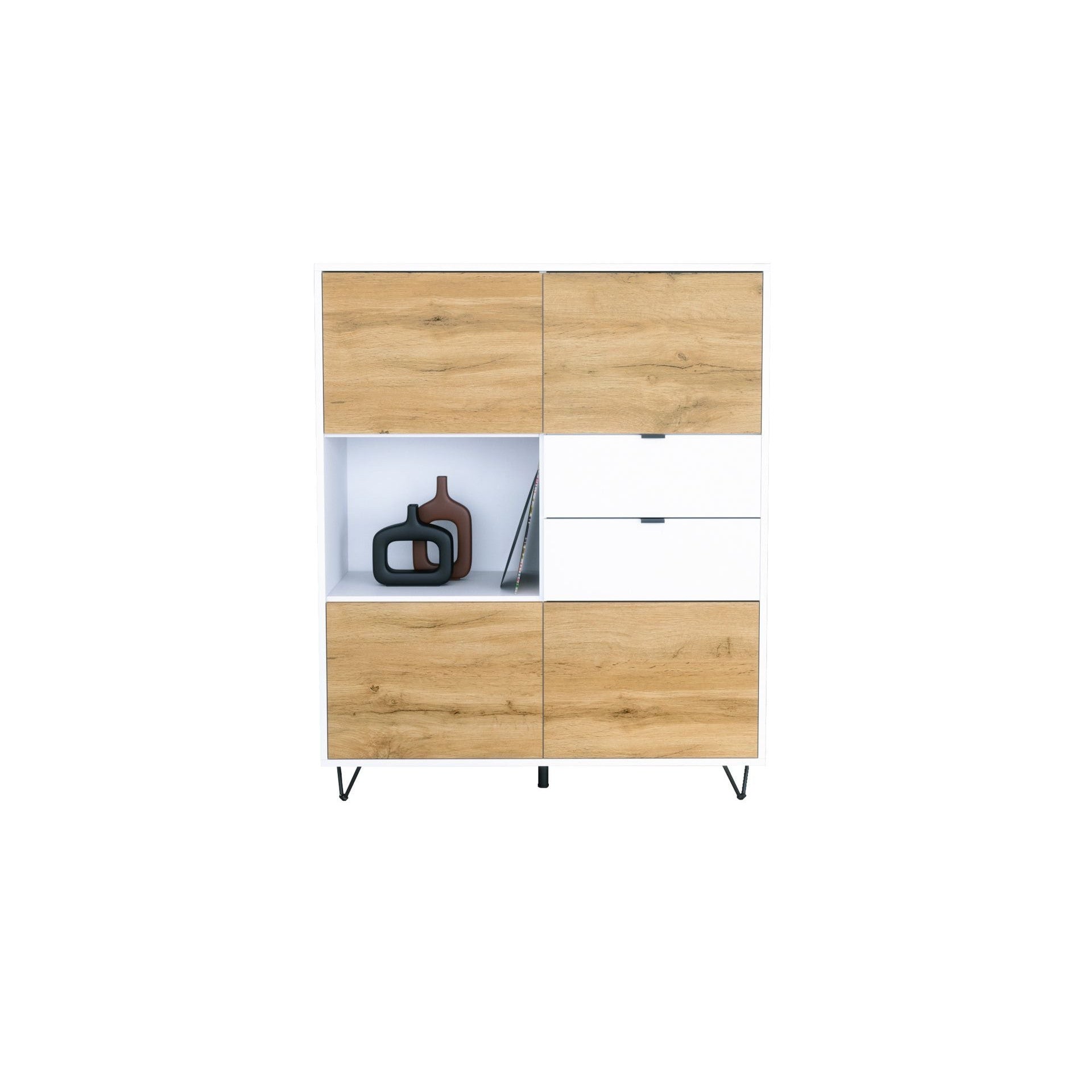 Highboard Mirano M1 Korpus Weiß matt
