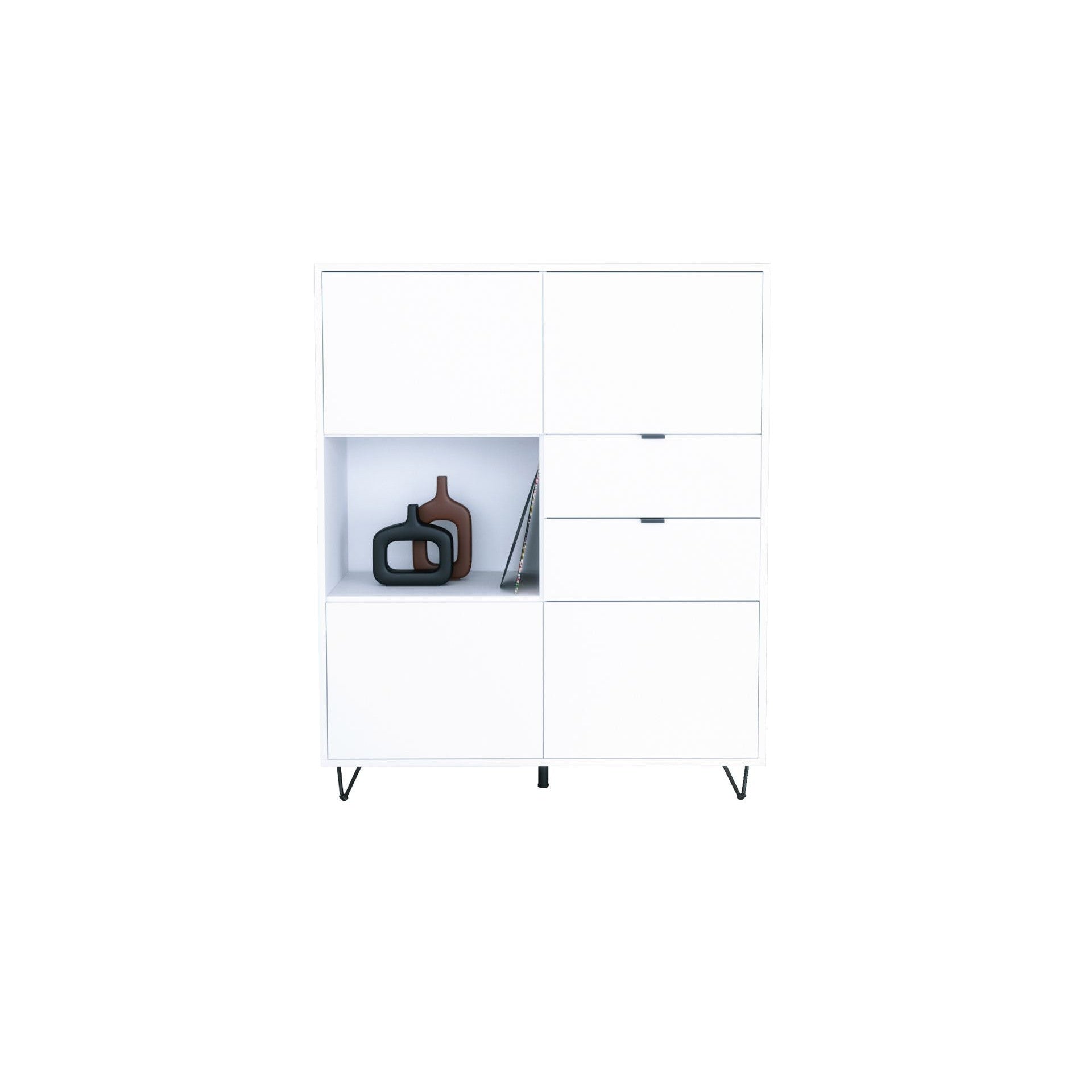 Highboard Mirano M1 Korpus Weiß matt