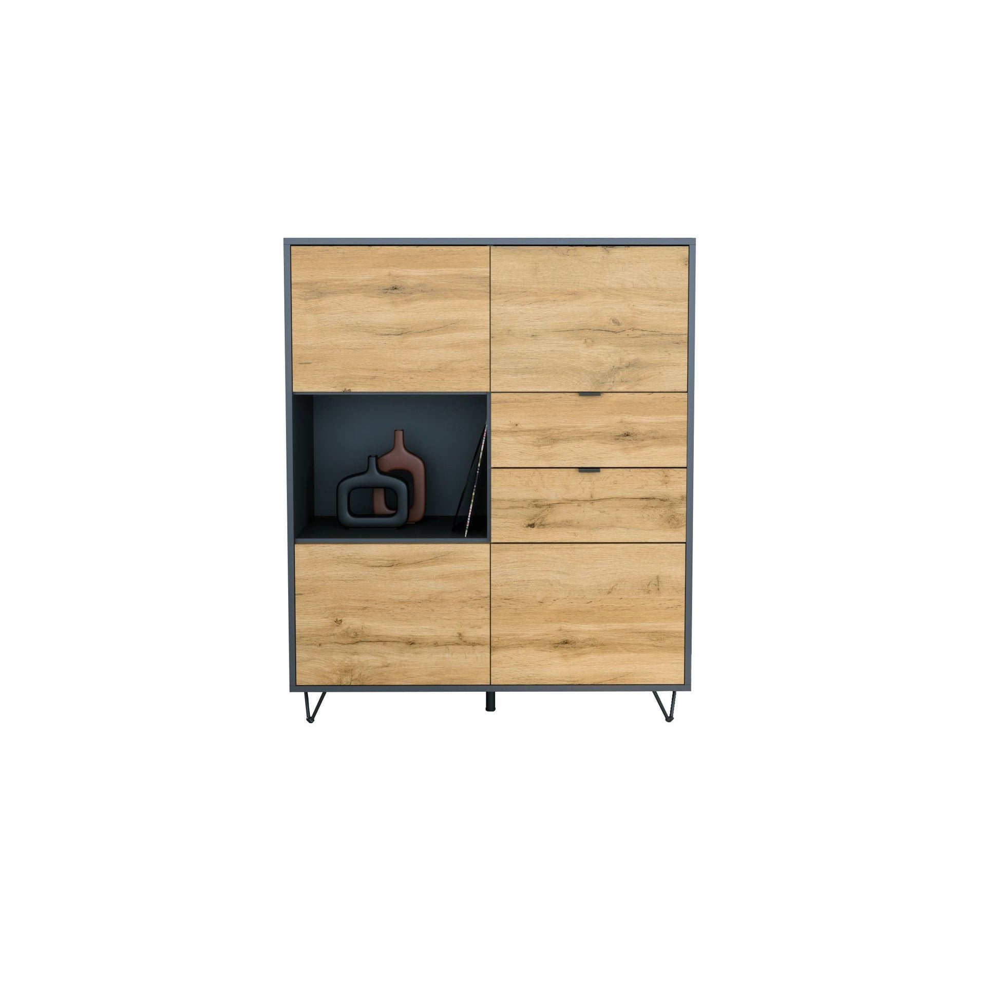 Highboard Mirano M1 Korpus Anthrazit matt