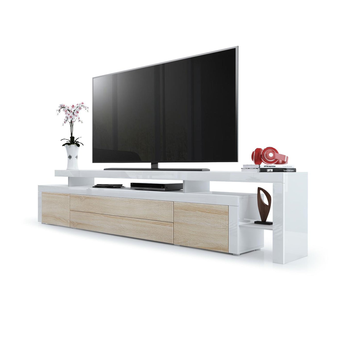 Plano TV Board Korpus Weiß