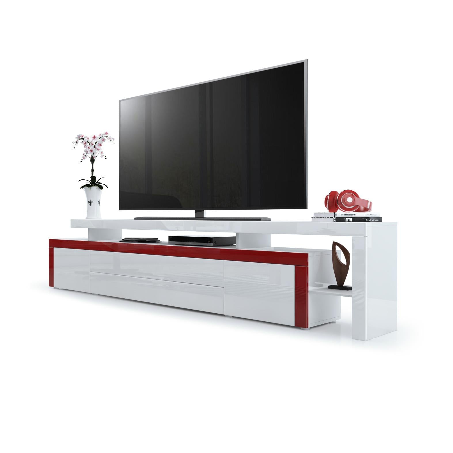 Plano TV Board Korpus Weiß Hochglanz