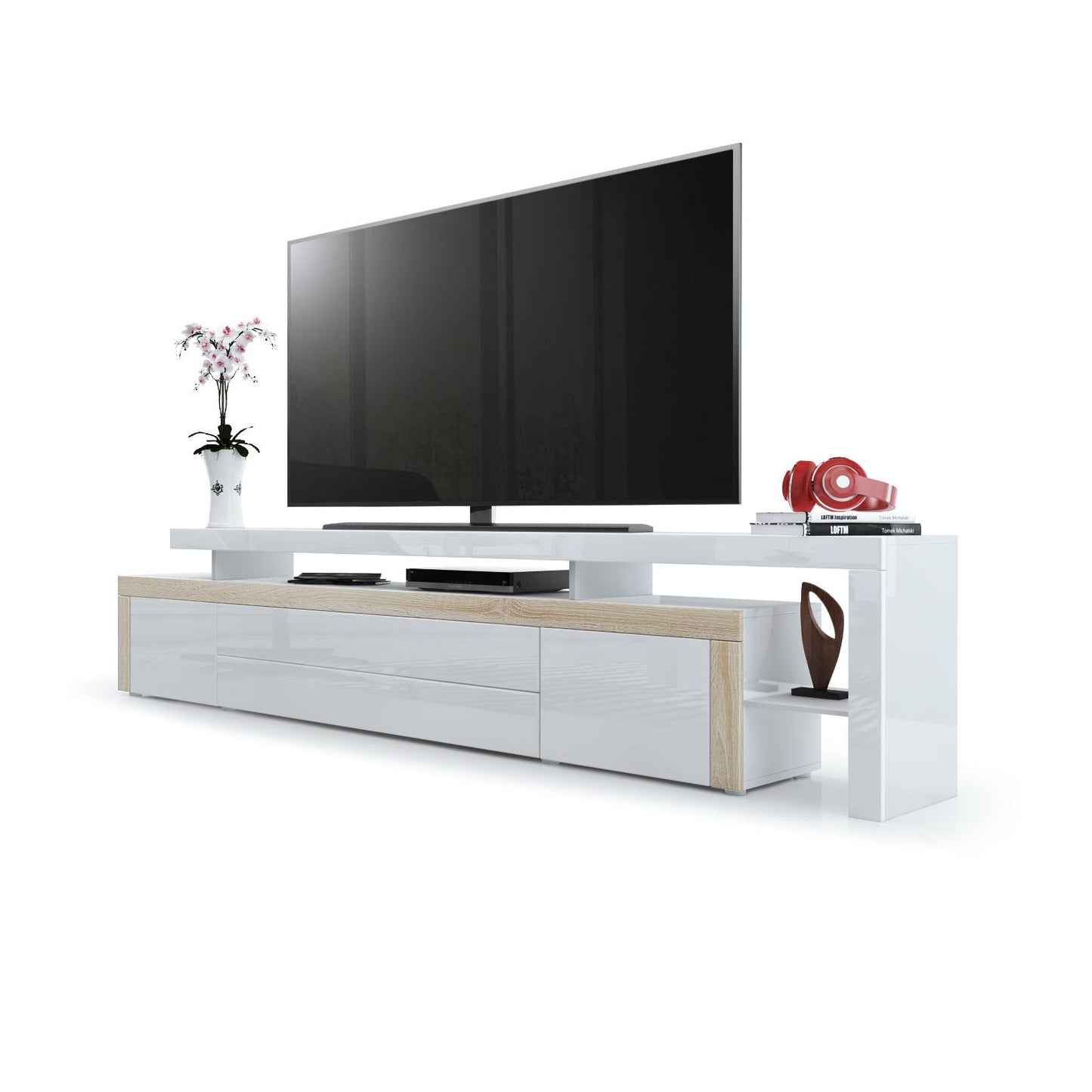 Plano TV Board Korpus Weiß