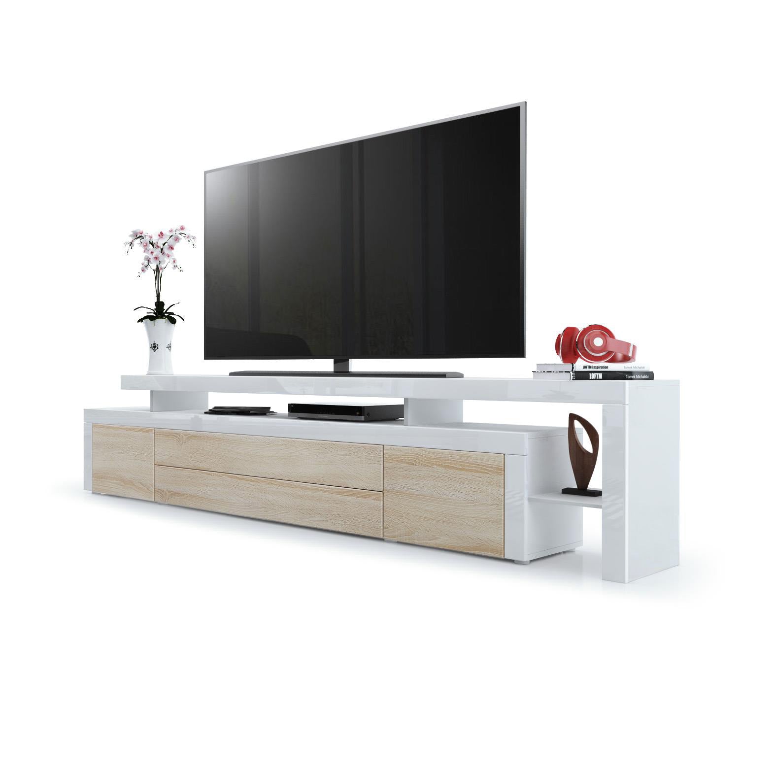 Plano TV Board Korpus Weiß matt